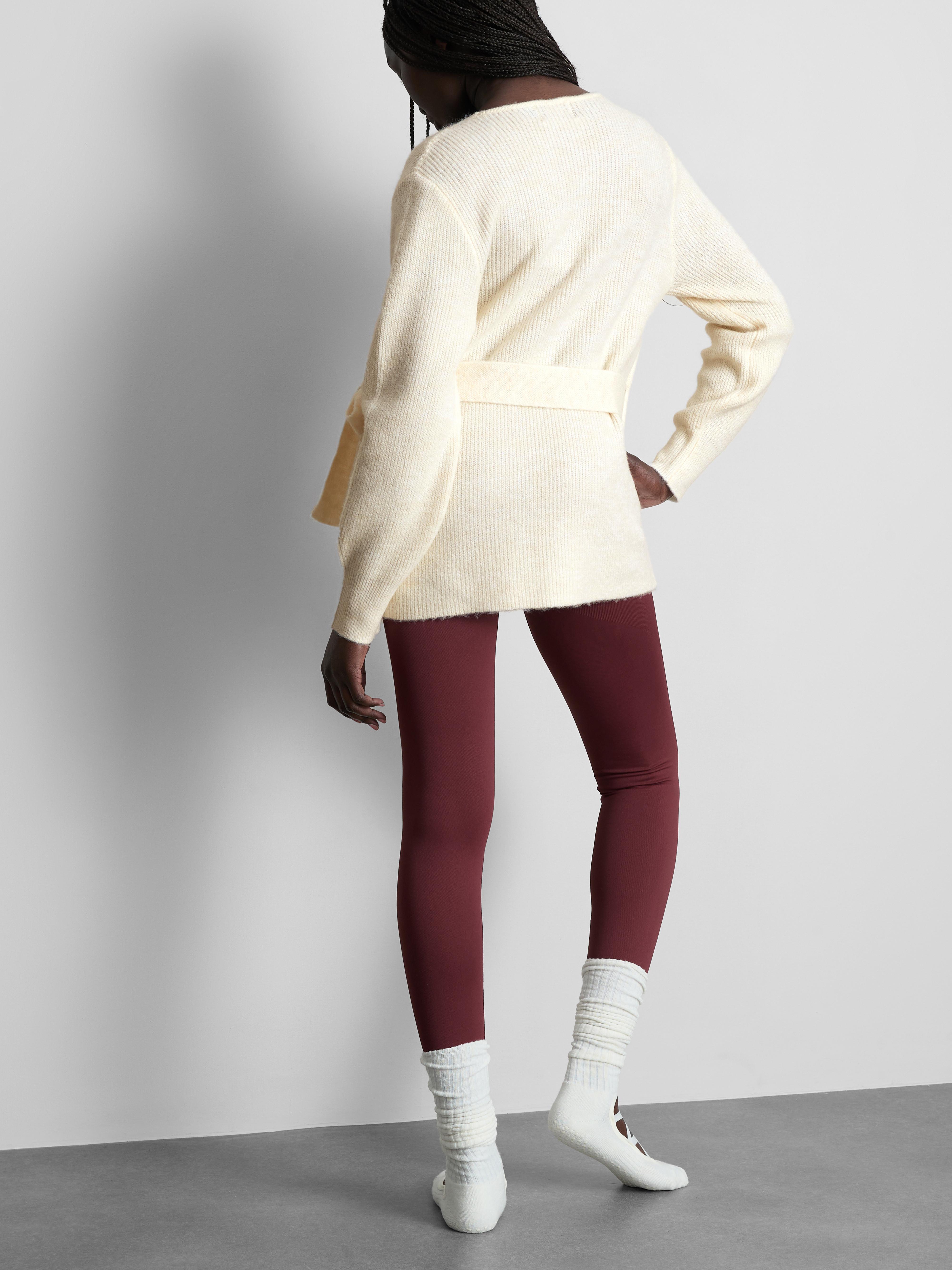 Women's Ivory Rita Ora Knitted Wrap Cardigan