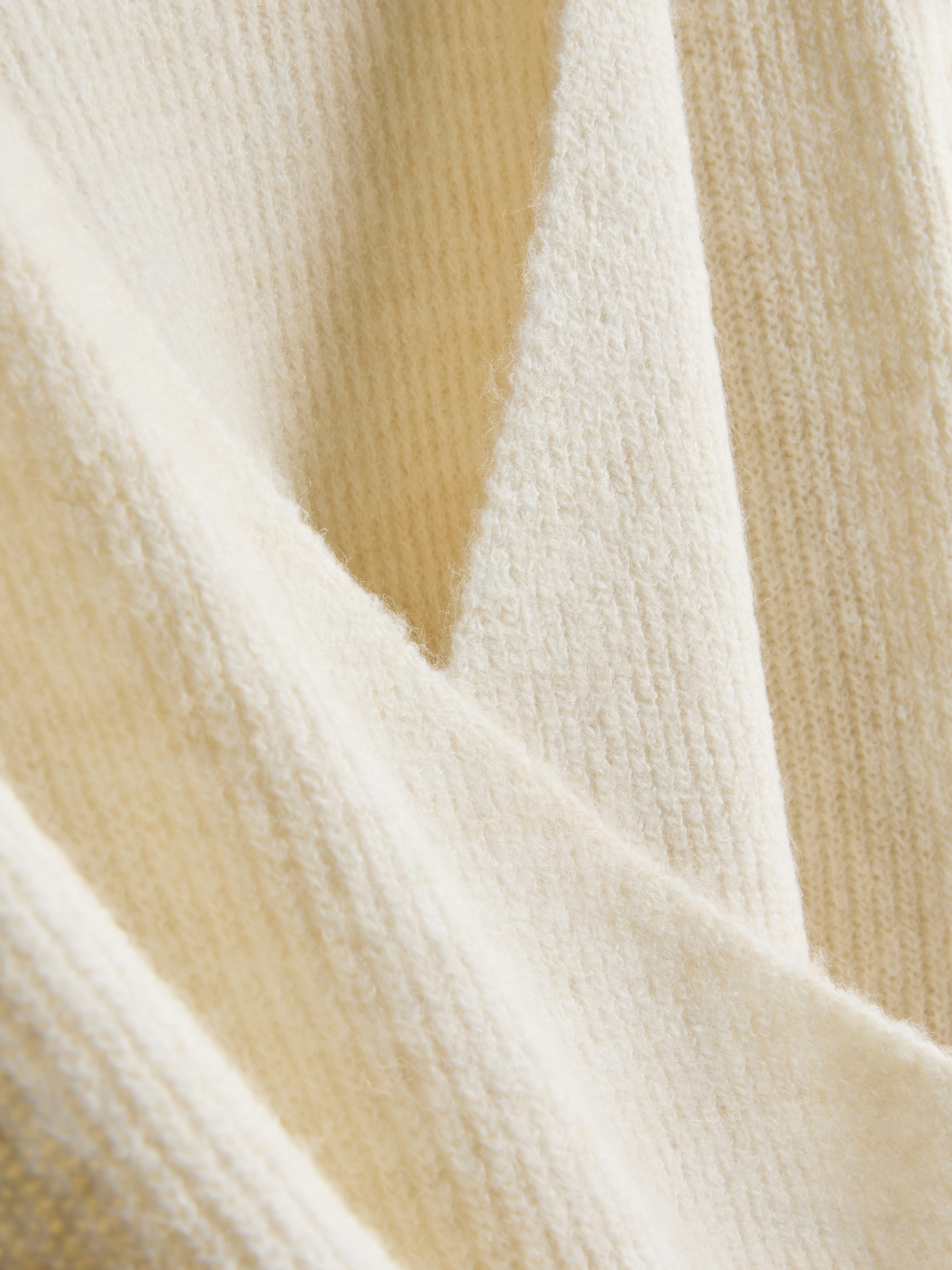 Women's Ivory Rita Ora Knitted Wrap Cardigan