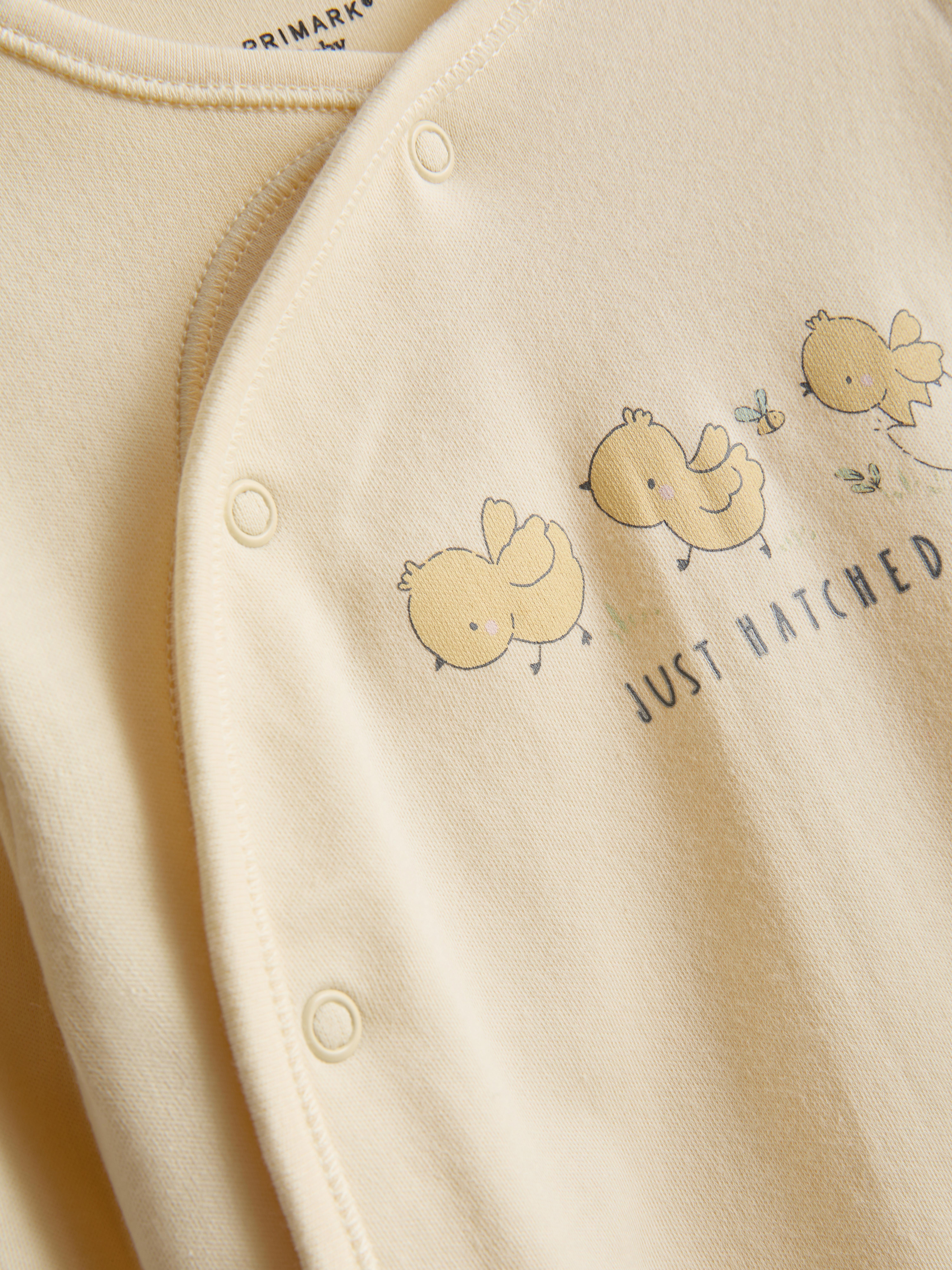 Baby Boys;Girls;Unisex Yellow 0-24mths | Easter Chick Graphic Wrap Pajama Set