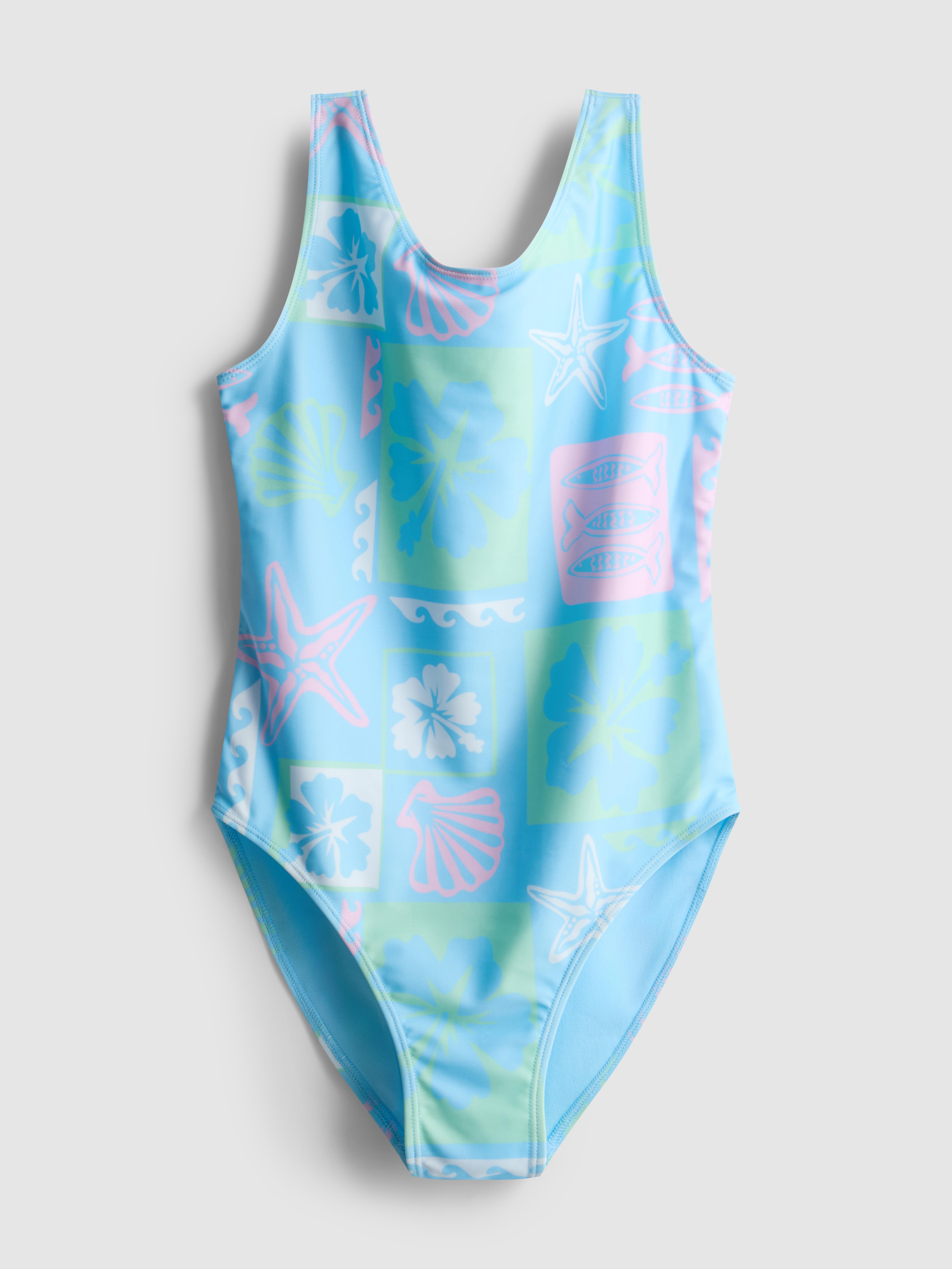 7–15 Jahre | Badeanzug mit tiefem Rückenausschnitt