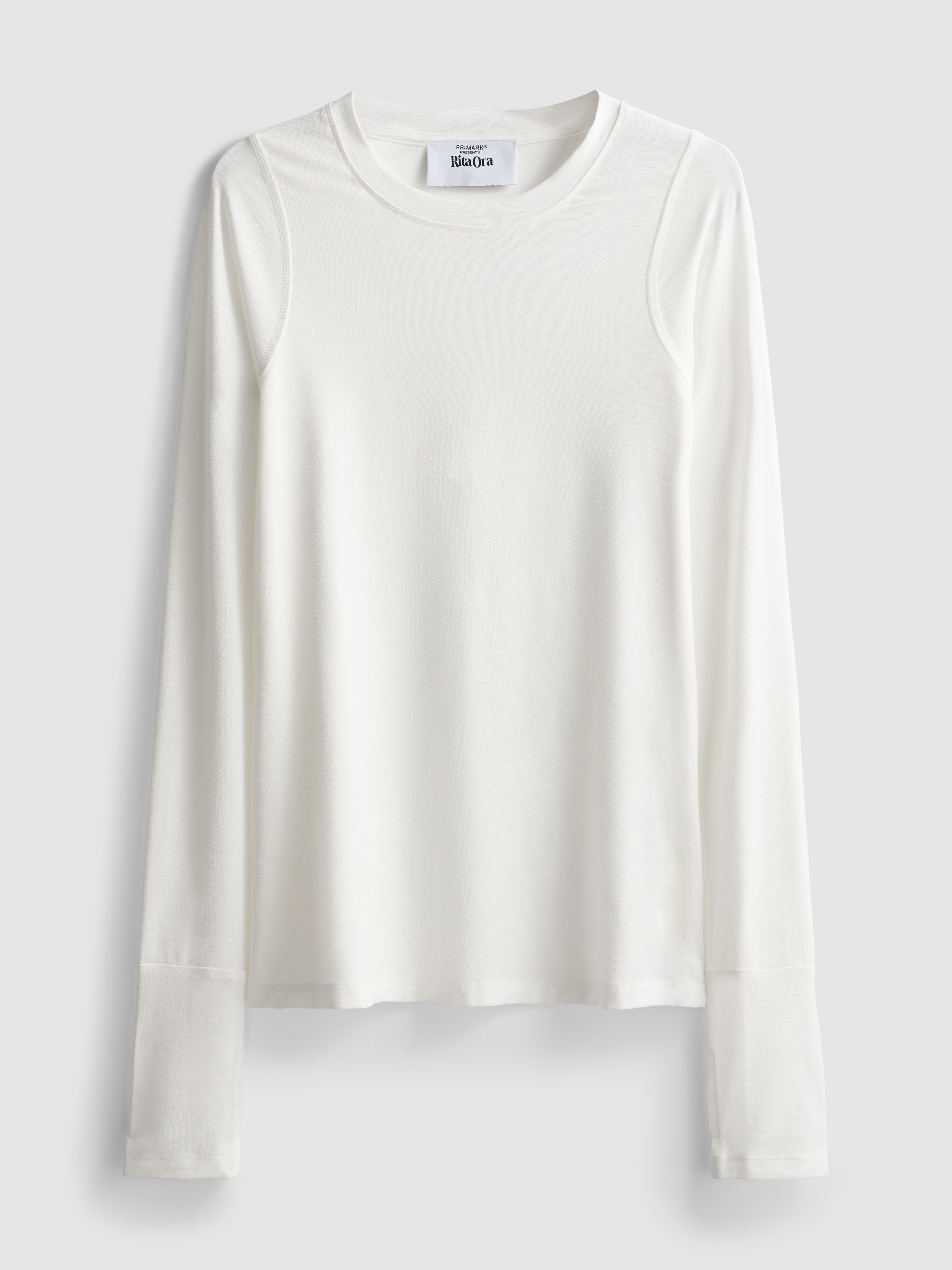 Women's Ivory Rita Ora Active Long-Sleeve Top