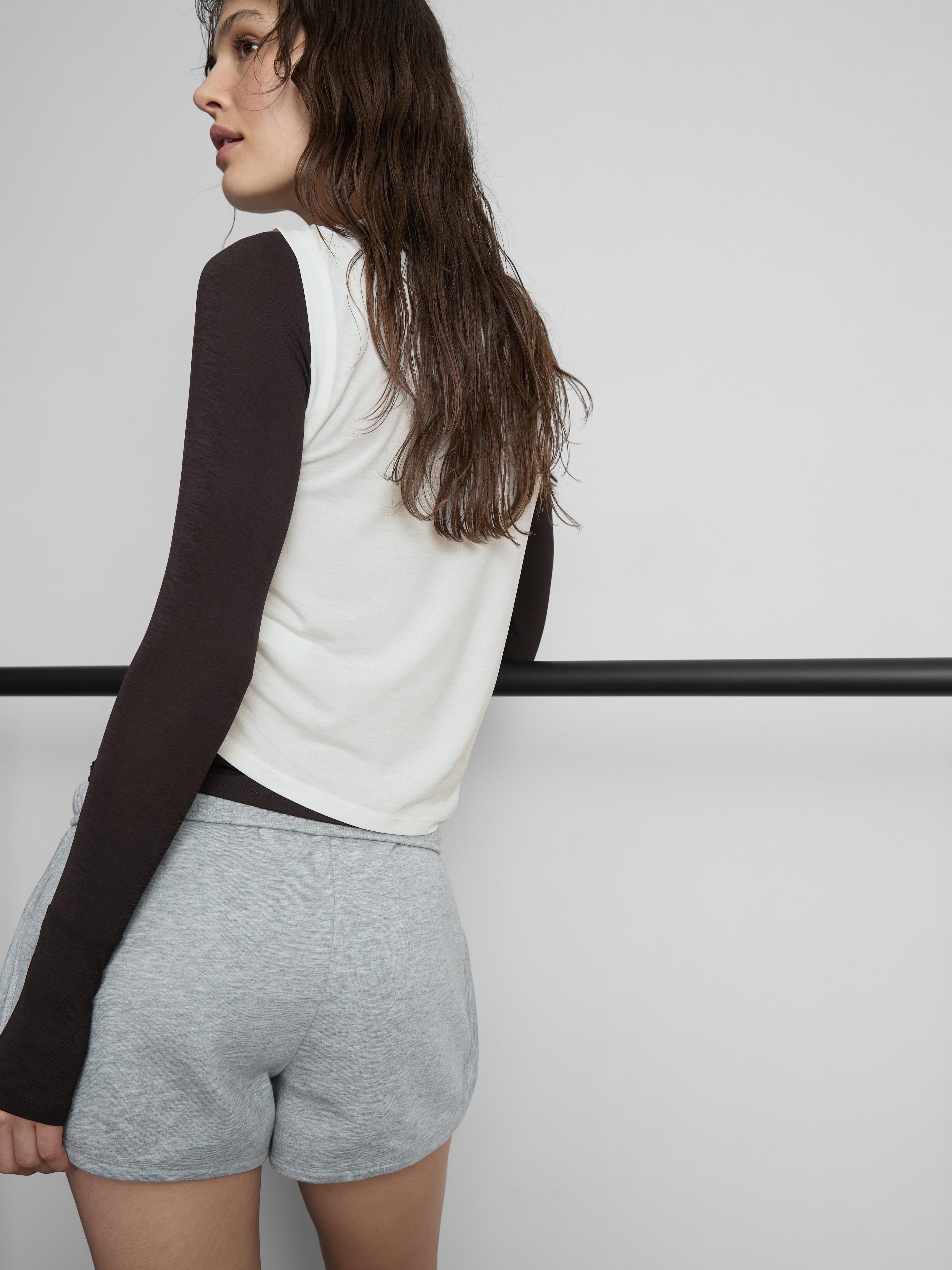 Women's Ivory Rita Ora Active Ruched-Seam Tank Top