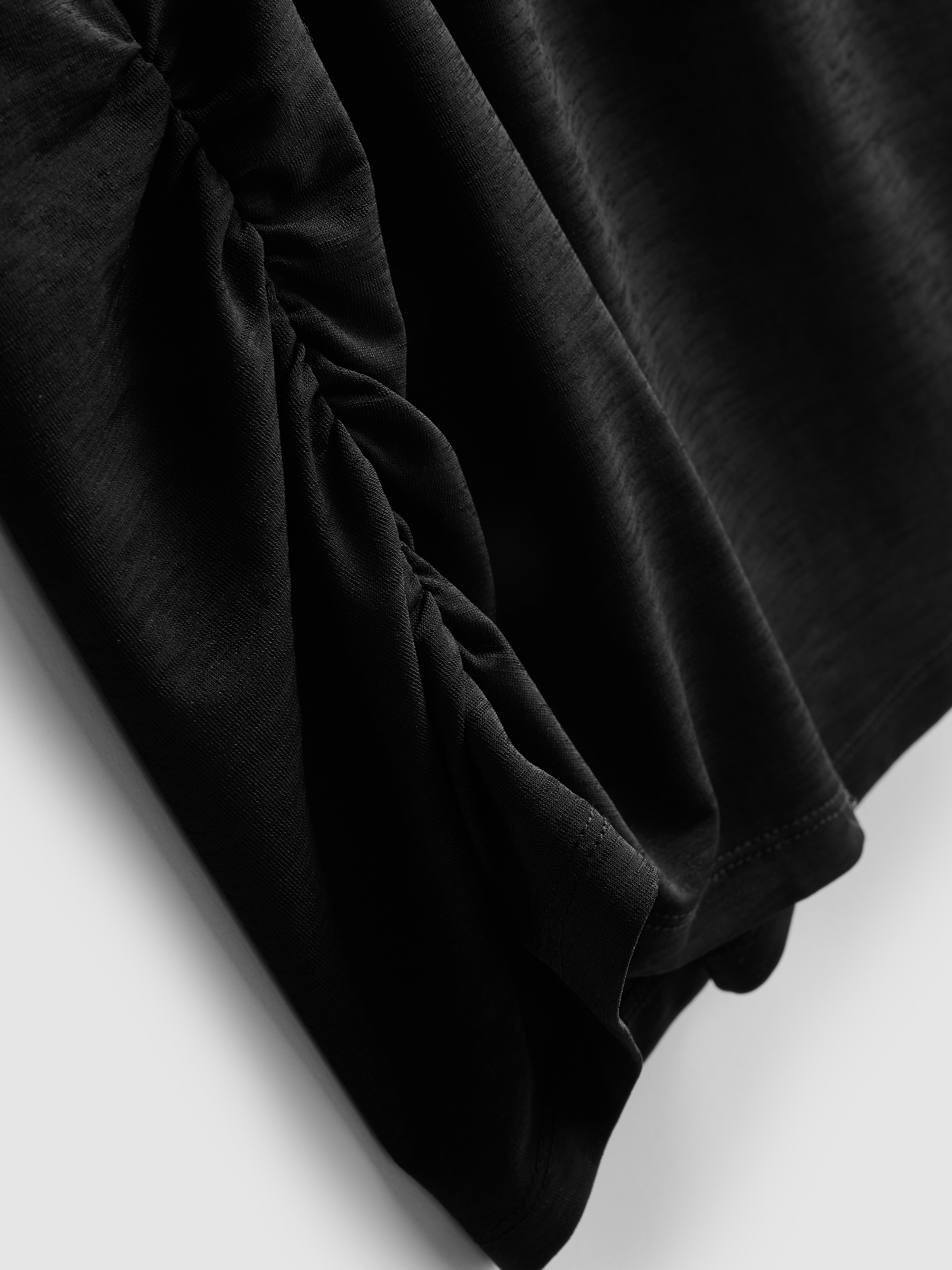 Women's Black Rita Ora Active Ruched-Seam Tank Top