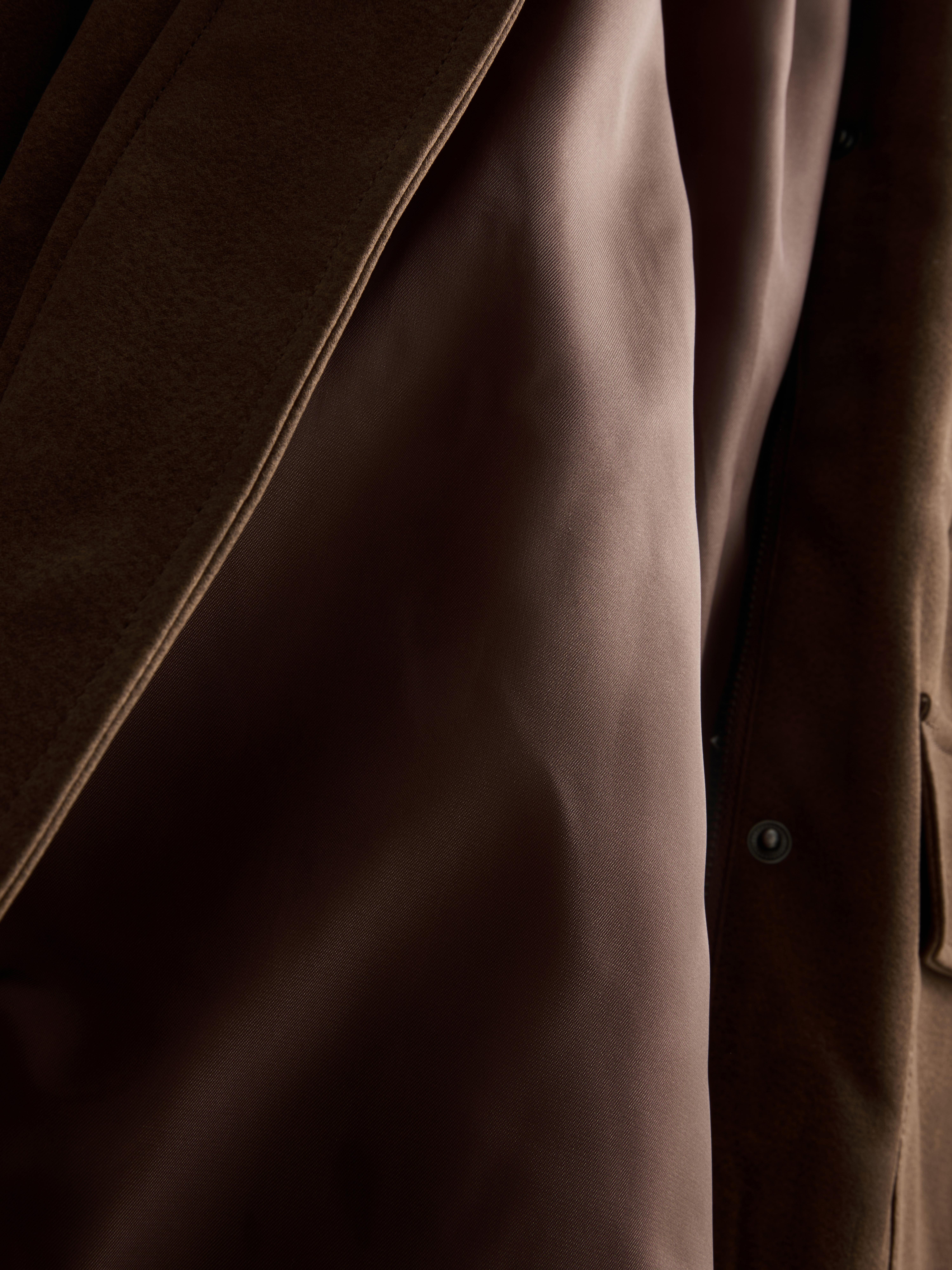 Faux Suede Barn Jacket