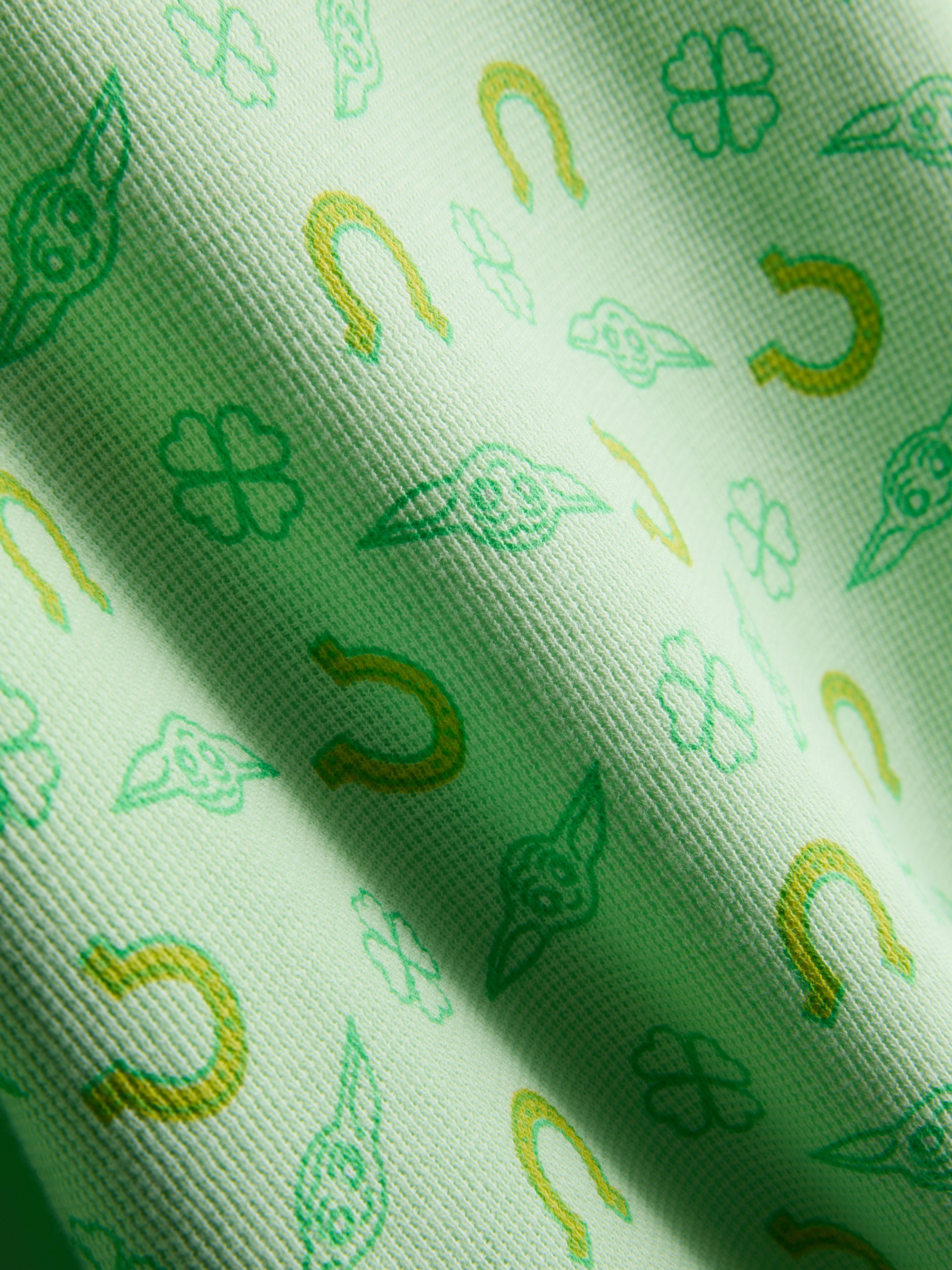 Baby Boys;Girls;Unisex Light Green 0-24mths | Star Wars Yoda St. Patrick’s Day Pajamas