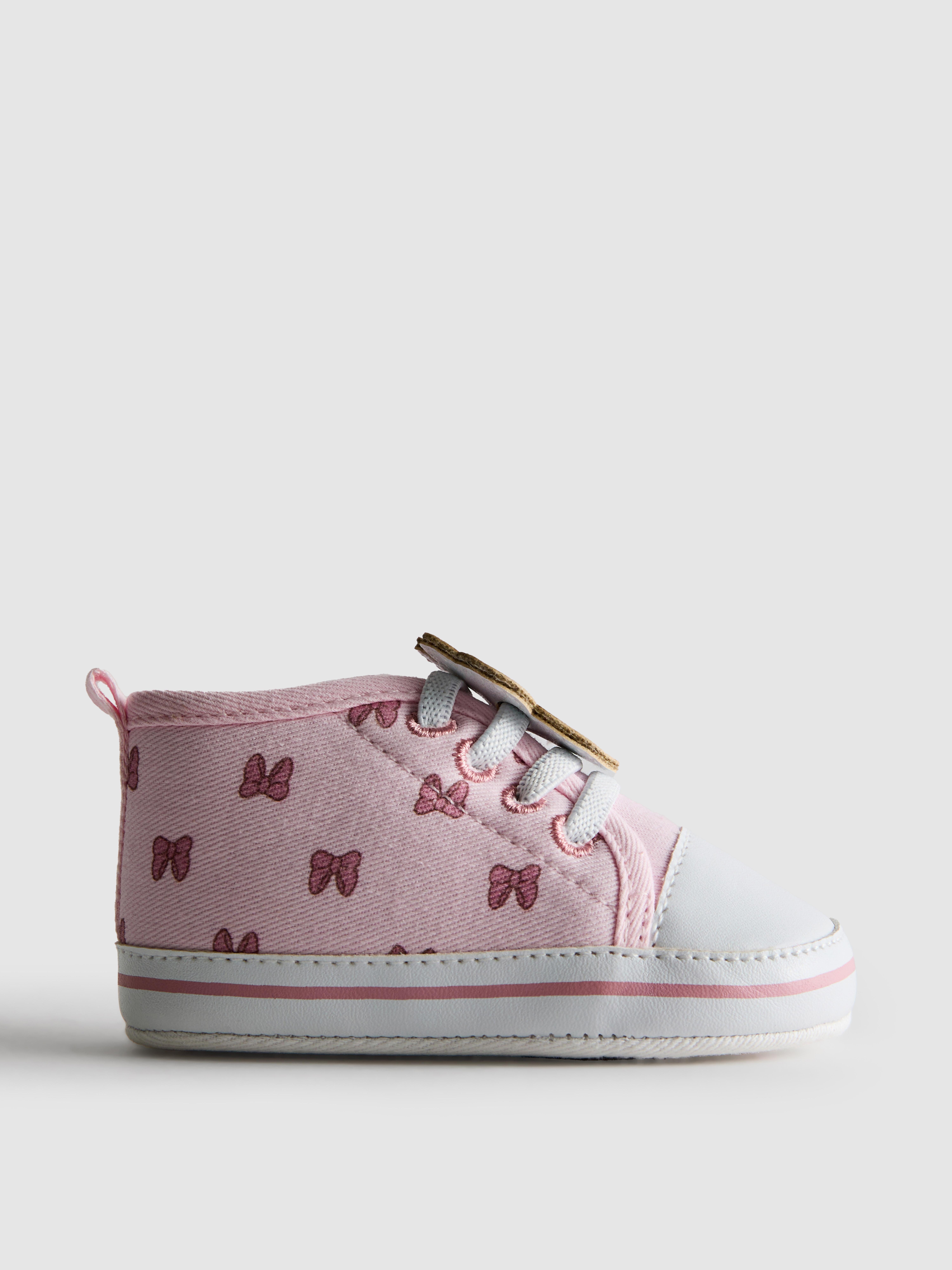 Baby Girls Light Pink Disney’s Minnie Mouse High Top Sneakers