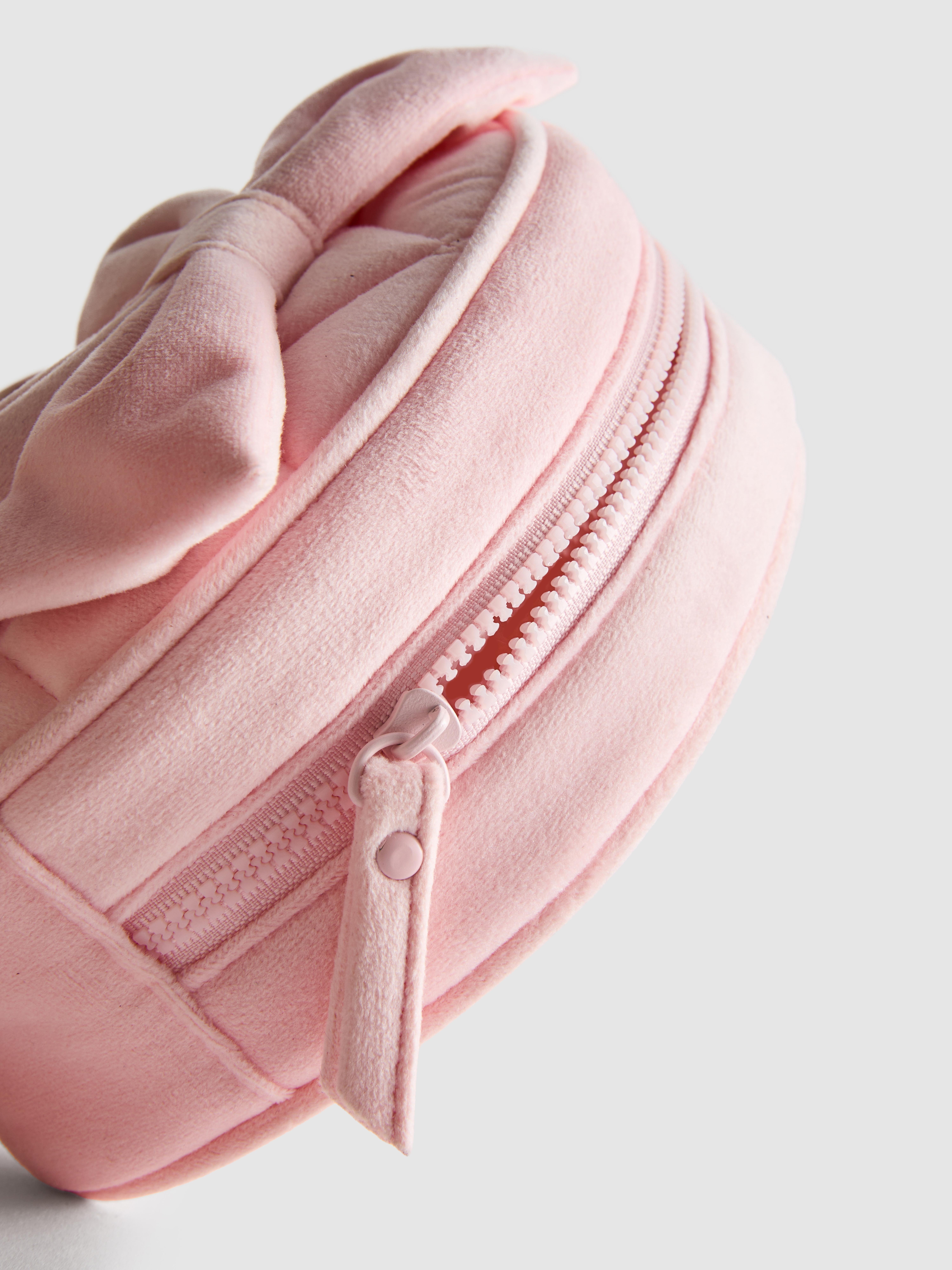 Velvet Bow Mini Makeup Bag