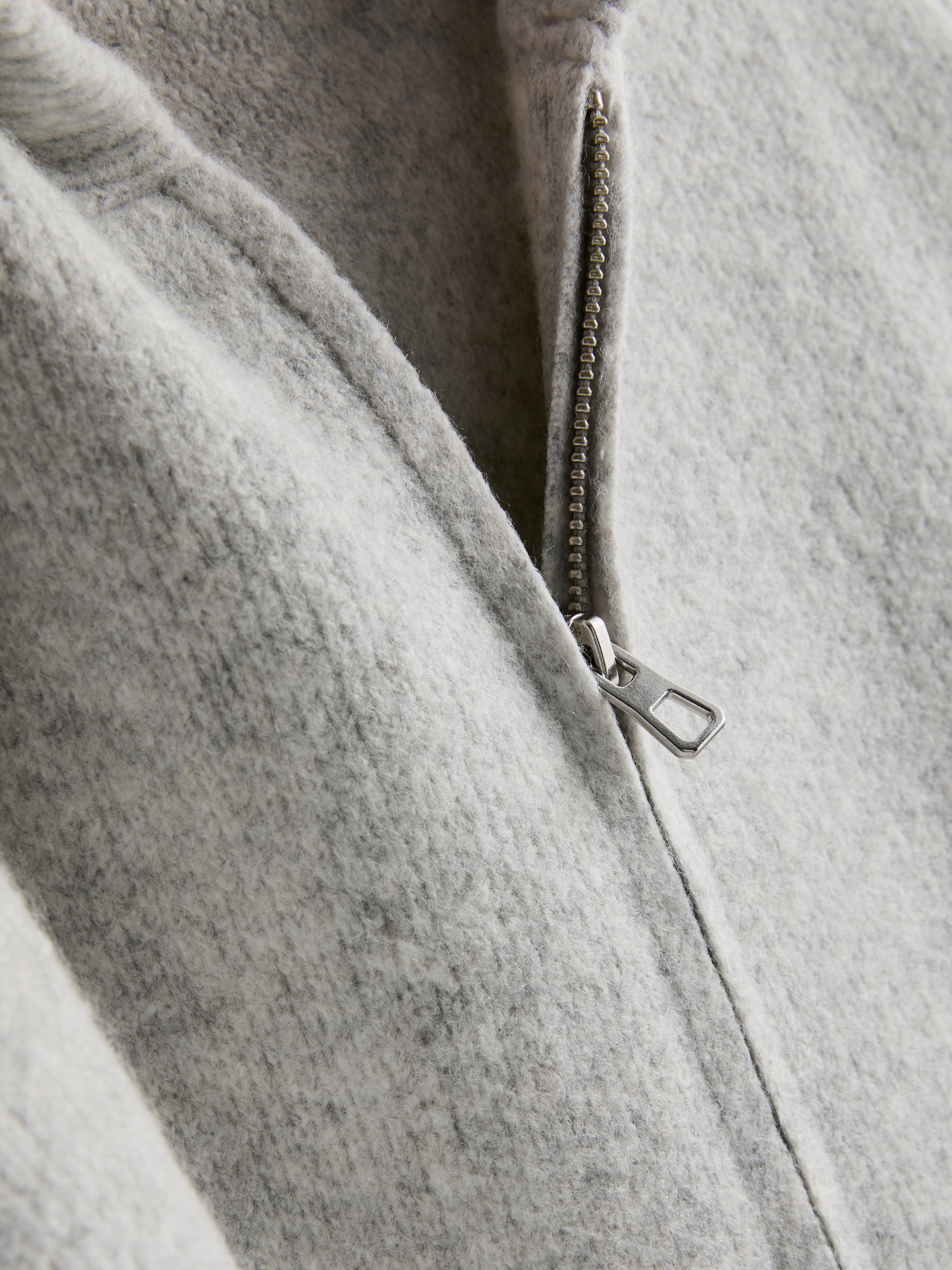 Knitted Zip Through Hoodie