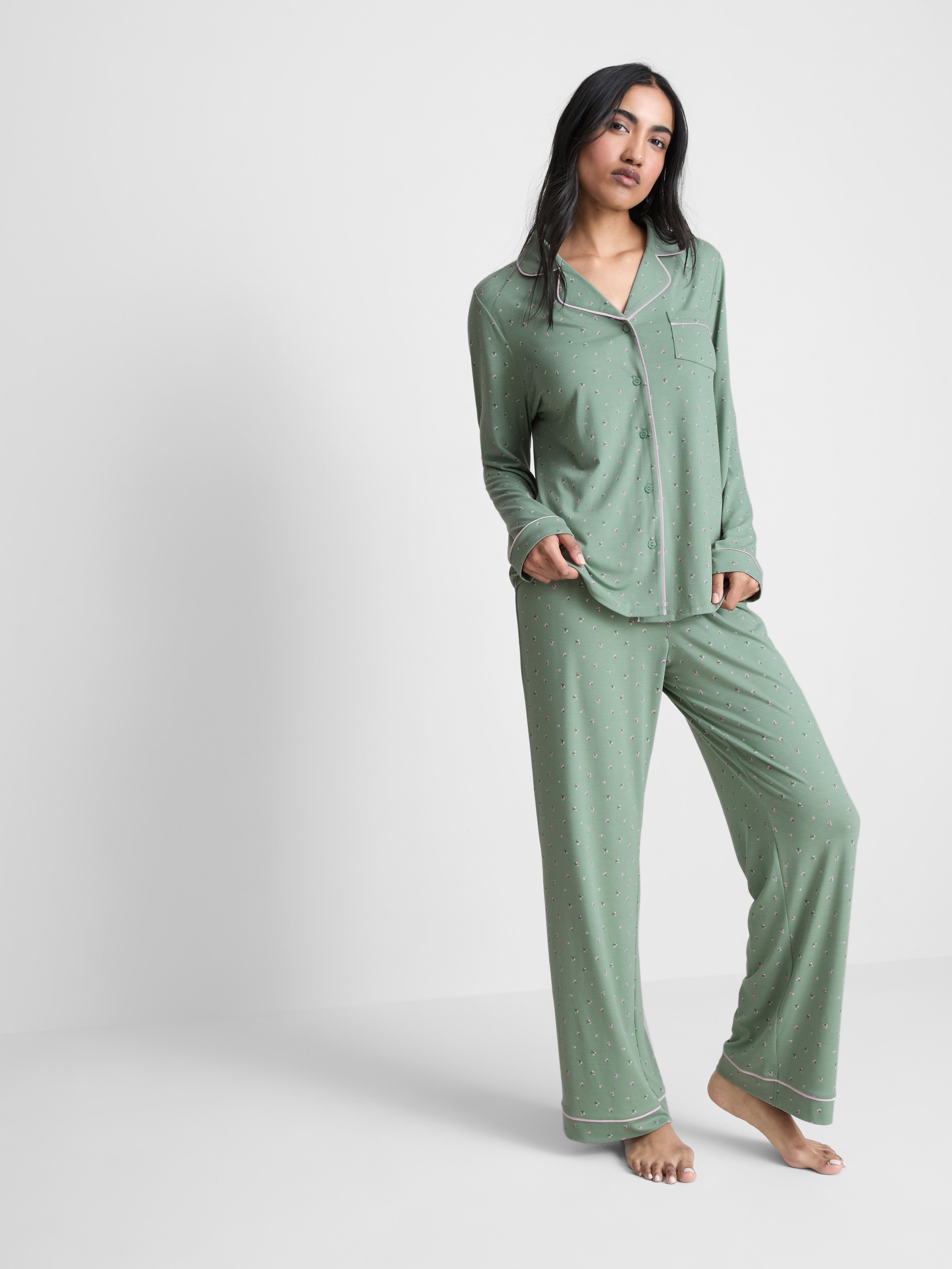 Printed Boyfriend Pajamas