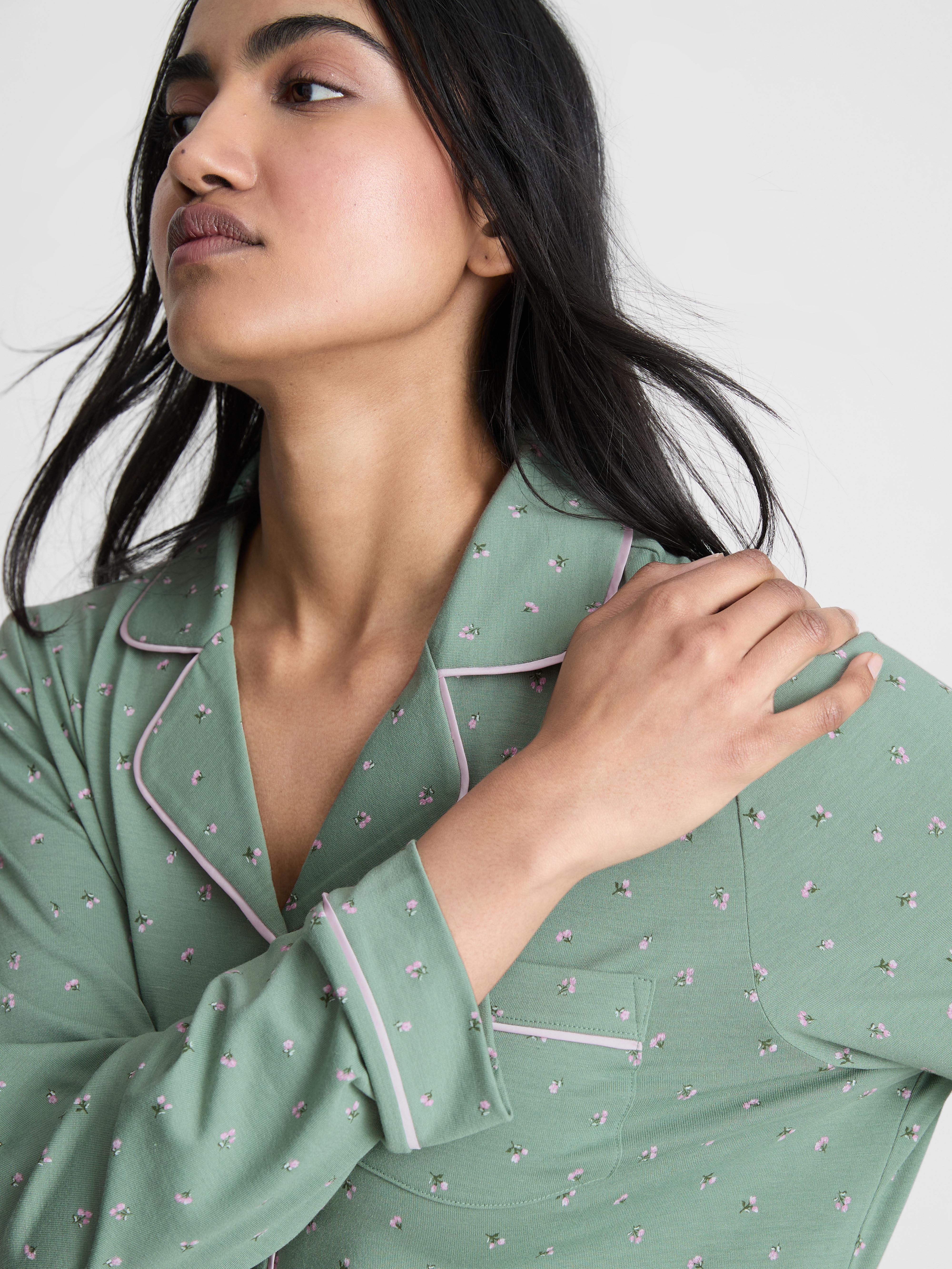 Printed Boyfriend Pajamas