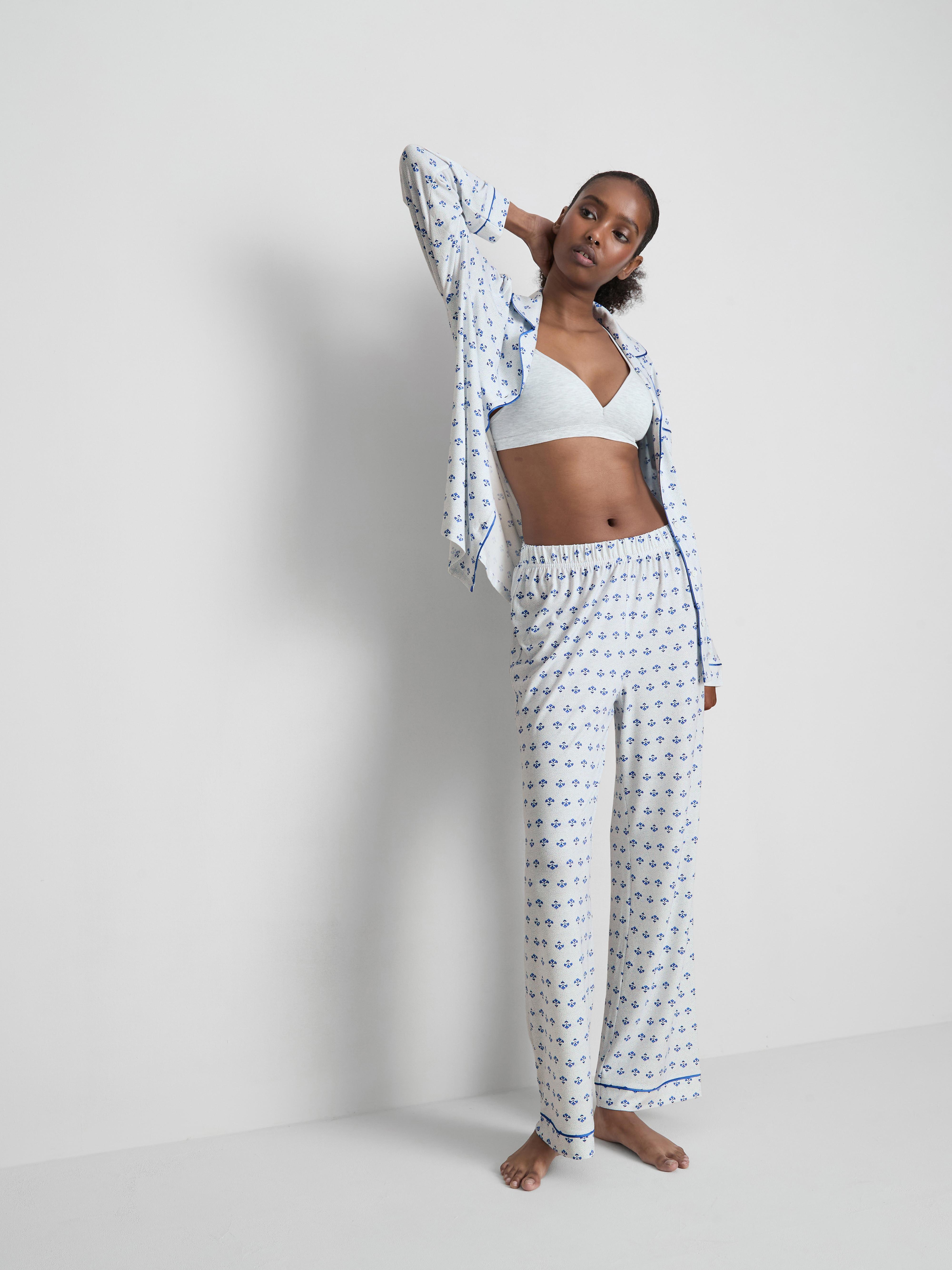 Printed Boyfriend Pajamas