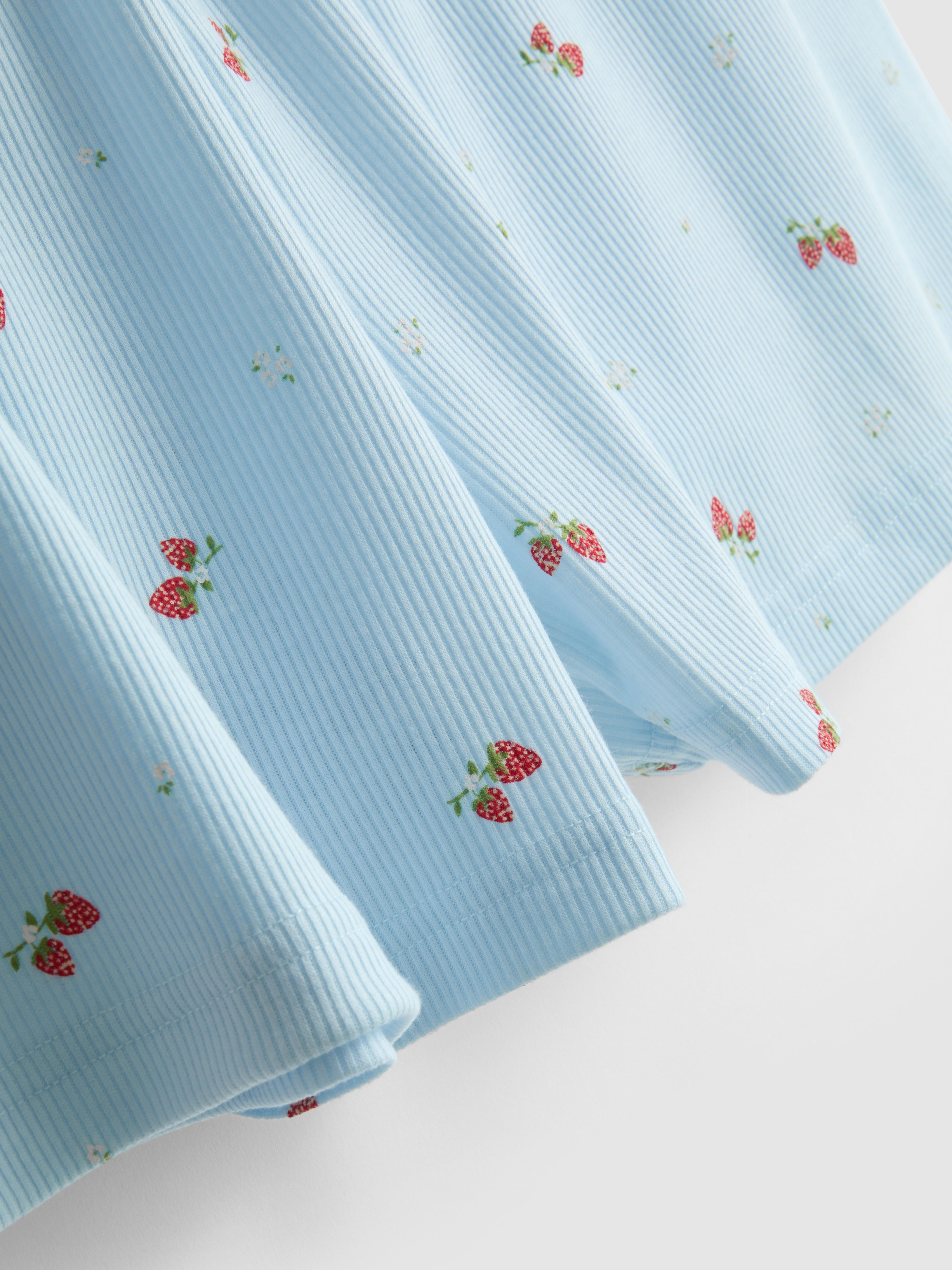 Pantaloncini del pigiama a coste con stampa