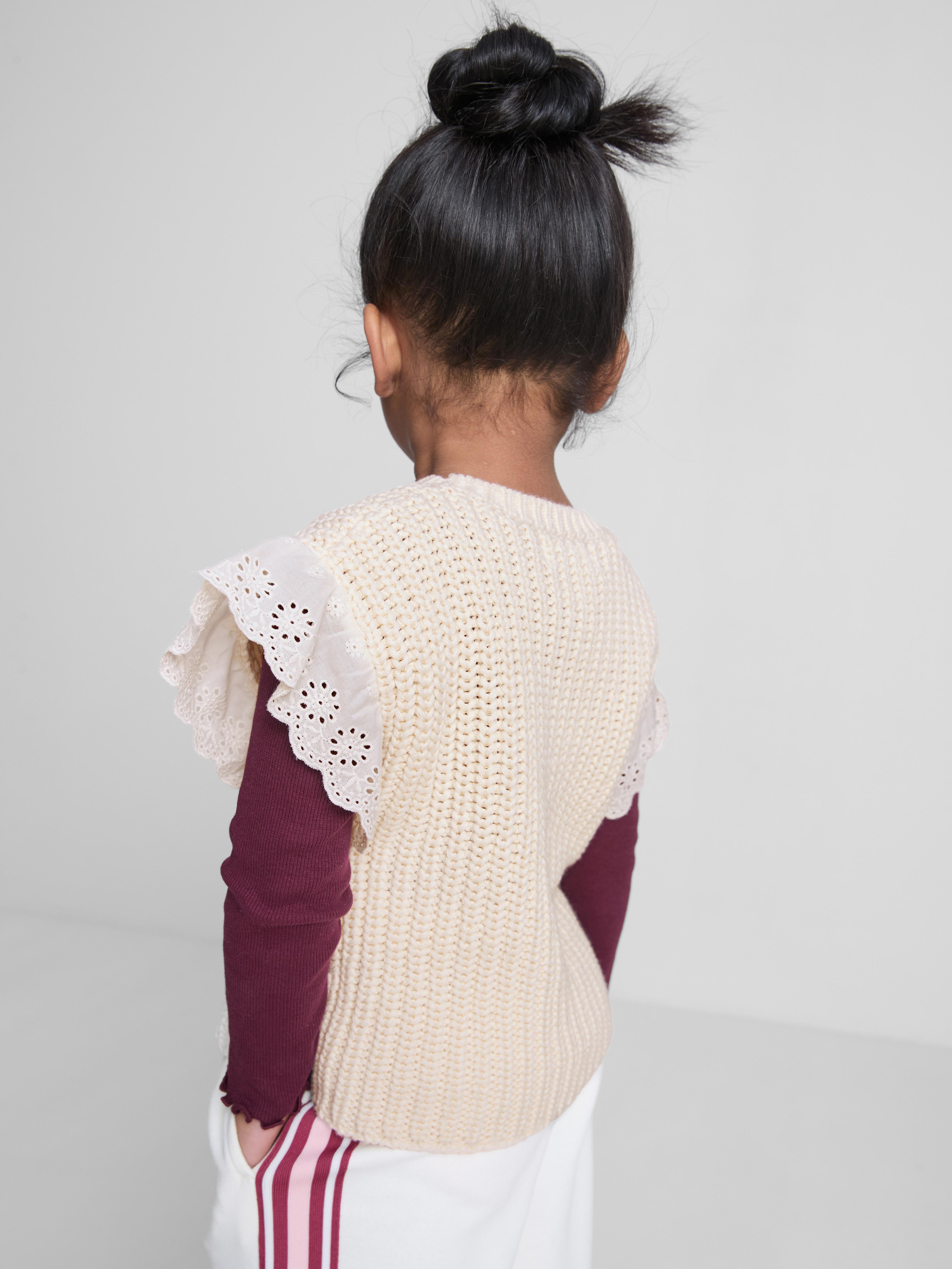 1.5-8yrs | Ruffle Broderie Anglaise Knit Tank
