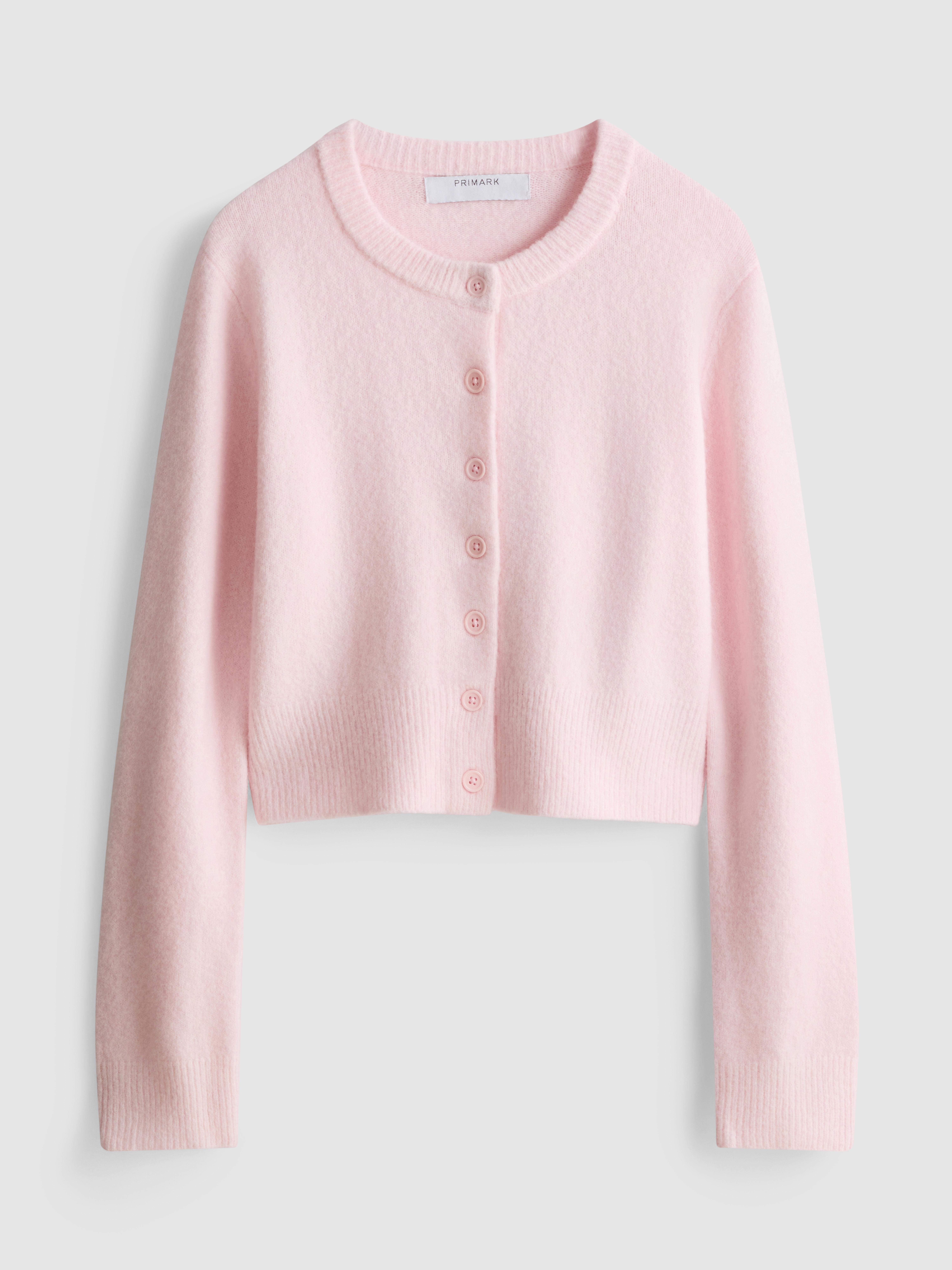 Cropped Crewneck Cardigan