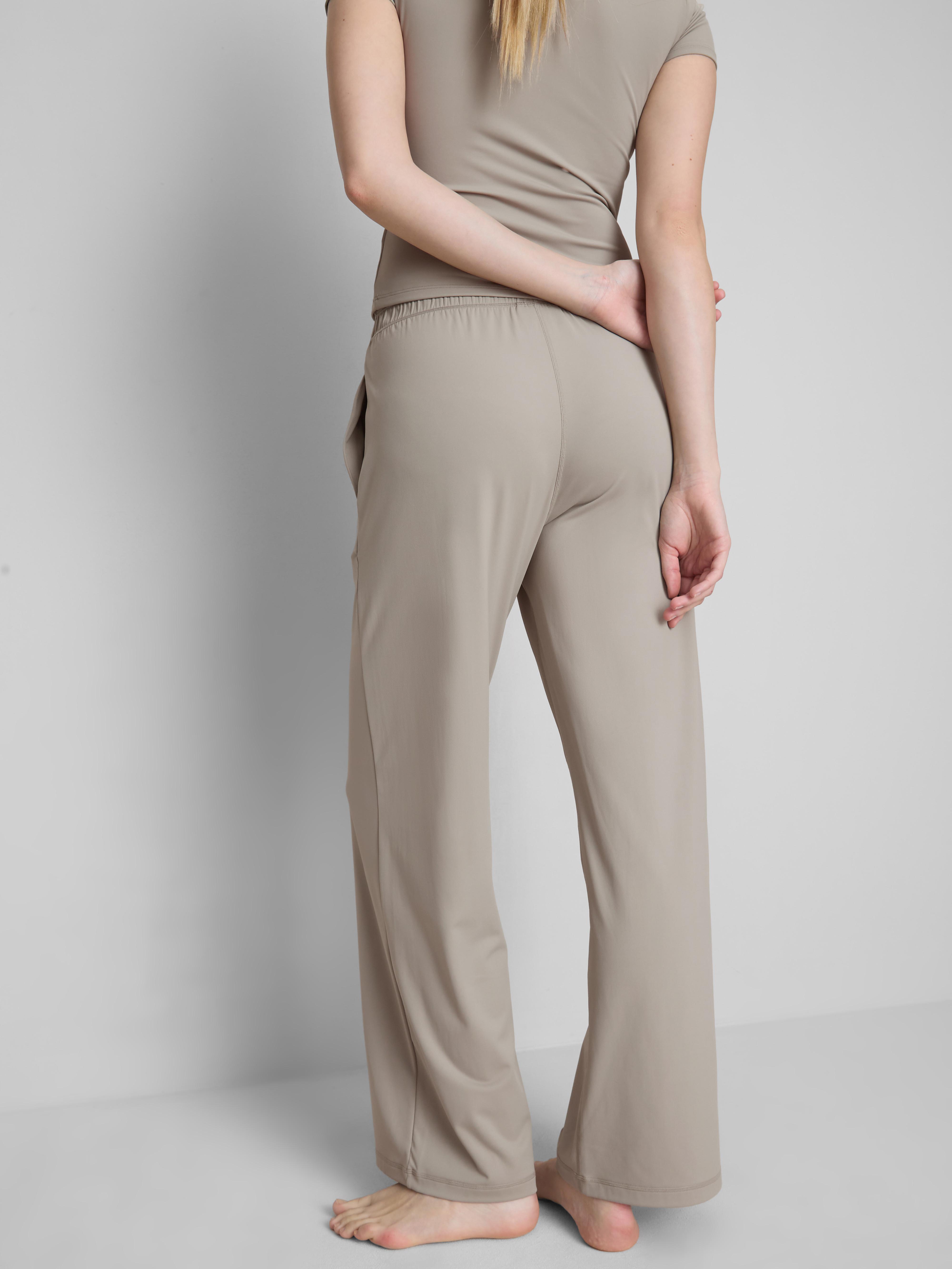 Wide Leg Athleisure Trousers