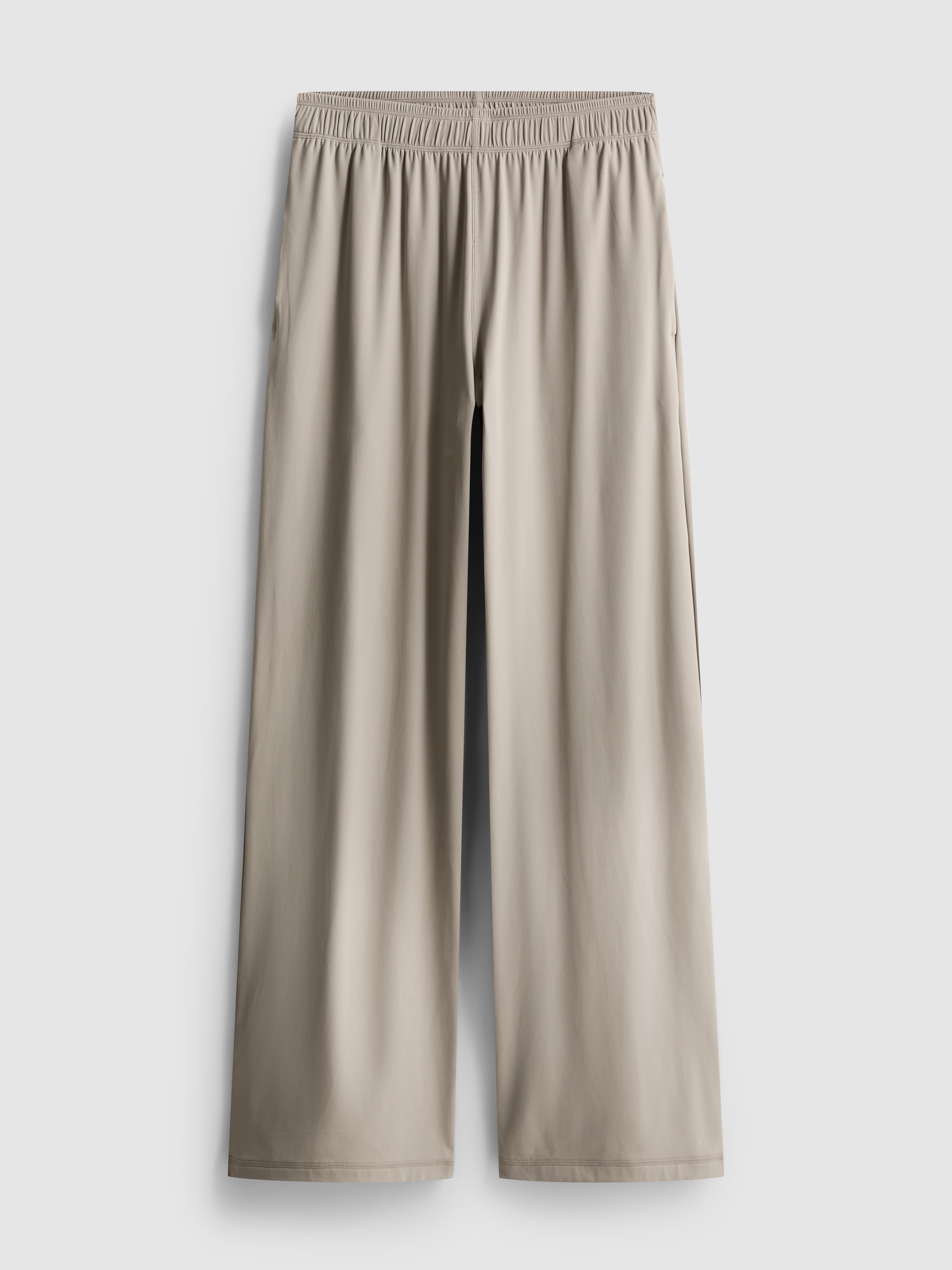 Wide Leg Athleisure Trousers