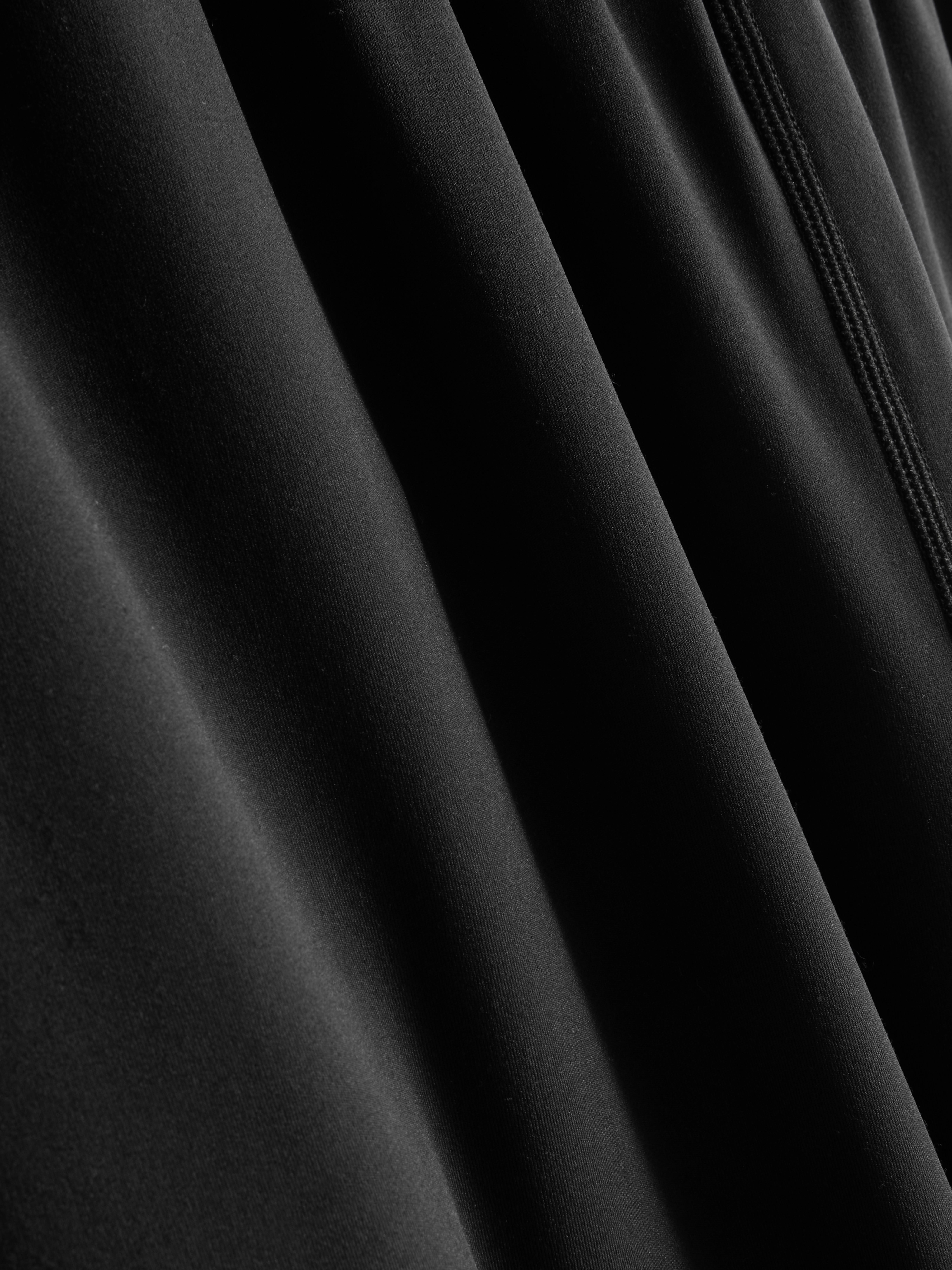 Women's Black Wide-Leg Athleisure Pants