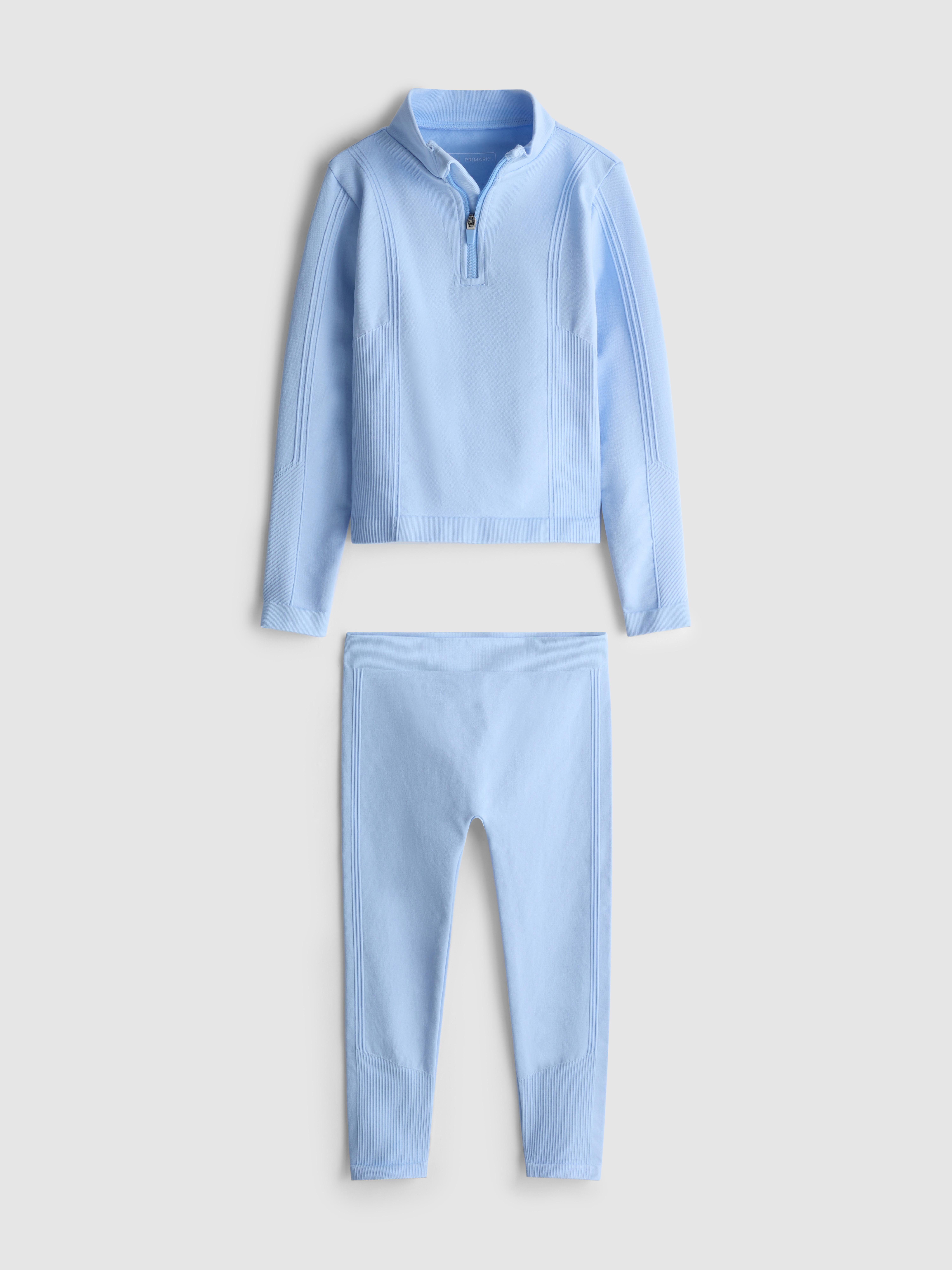 Girls 3-8yrs | Seamless Active High-Neck Sweatshirt and Leggings Set