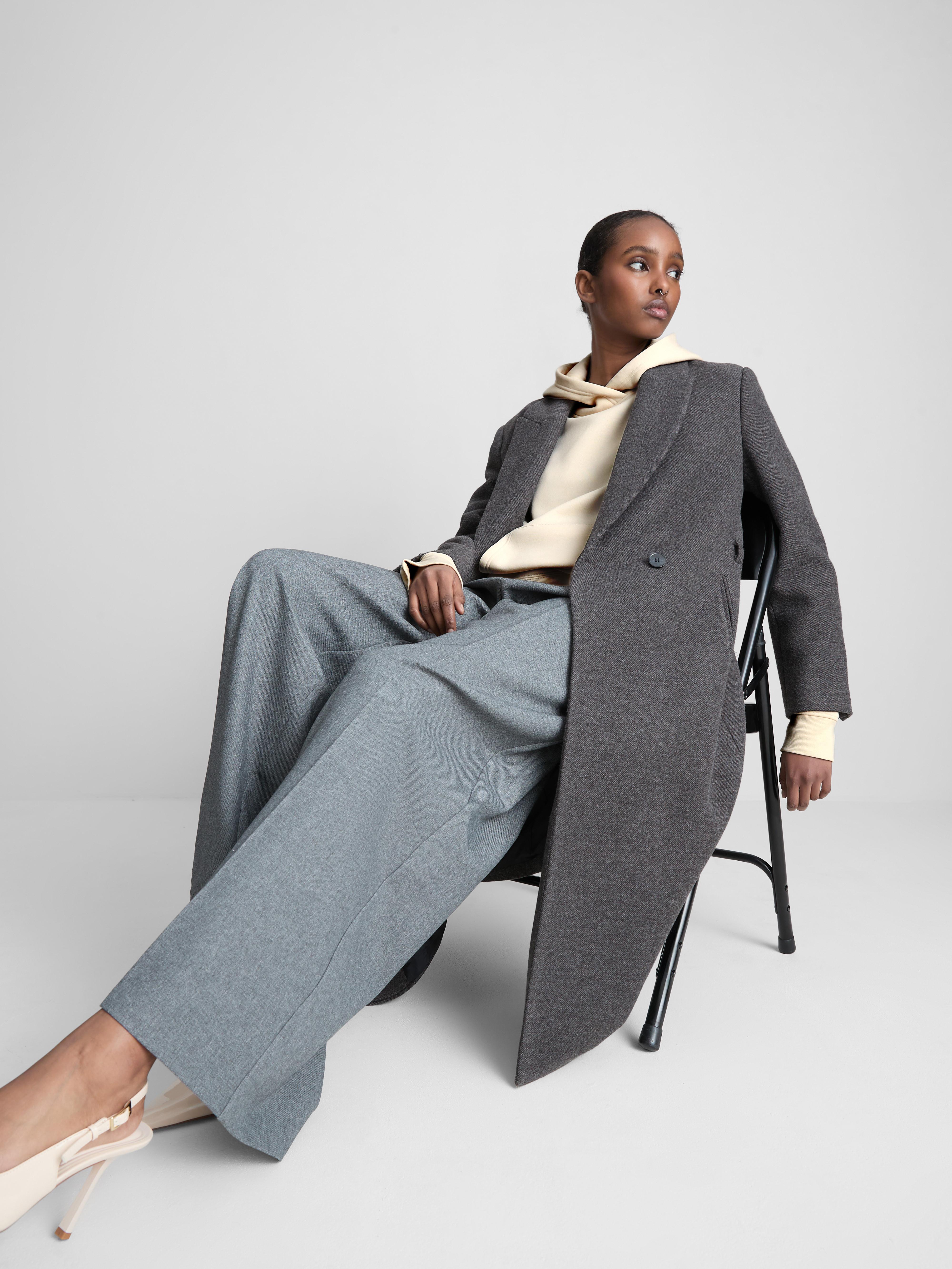 Basic hoodie van katoenmix