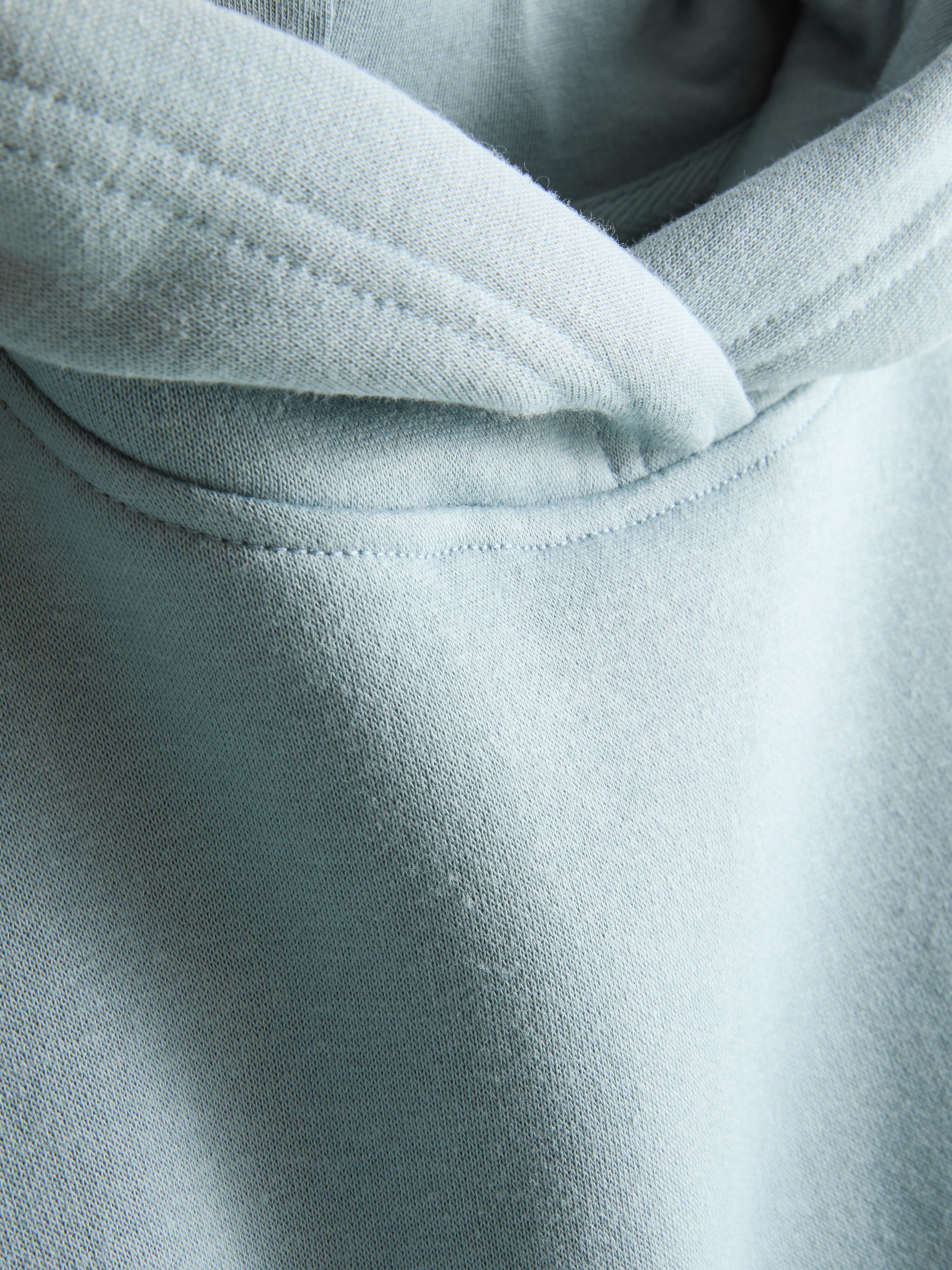 Women's Light Blue Essential Cotton-Blend Hoodie