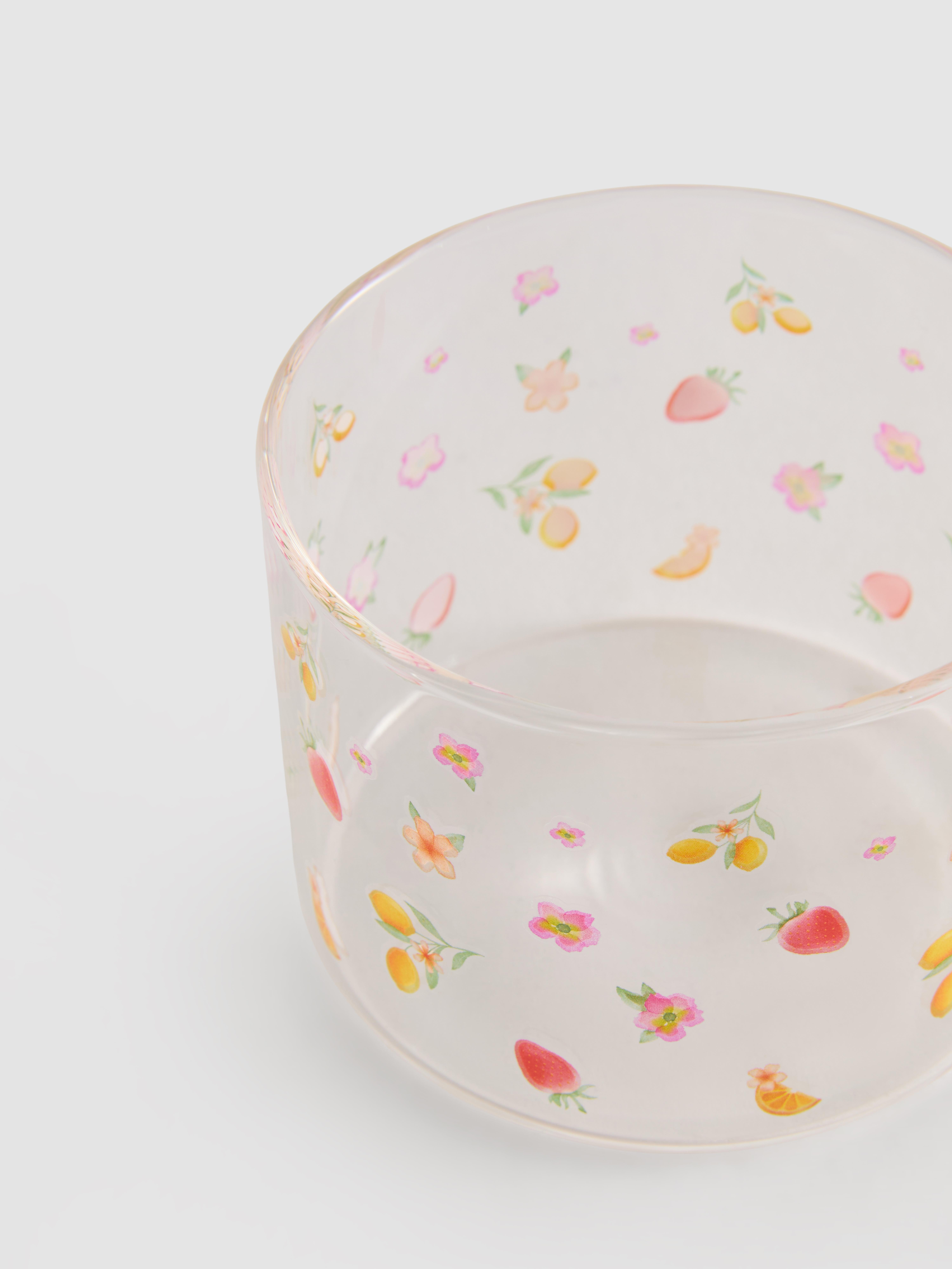 Pahar mic cu model floral