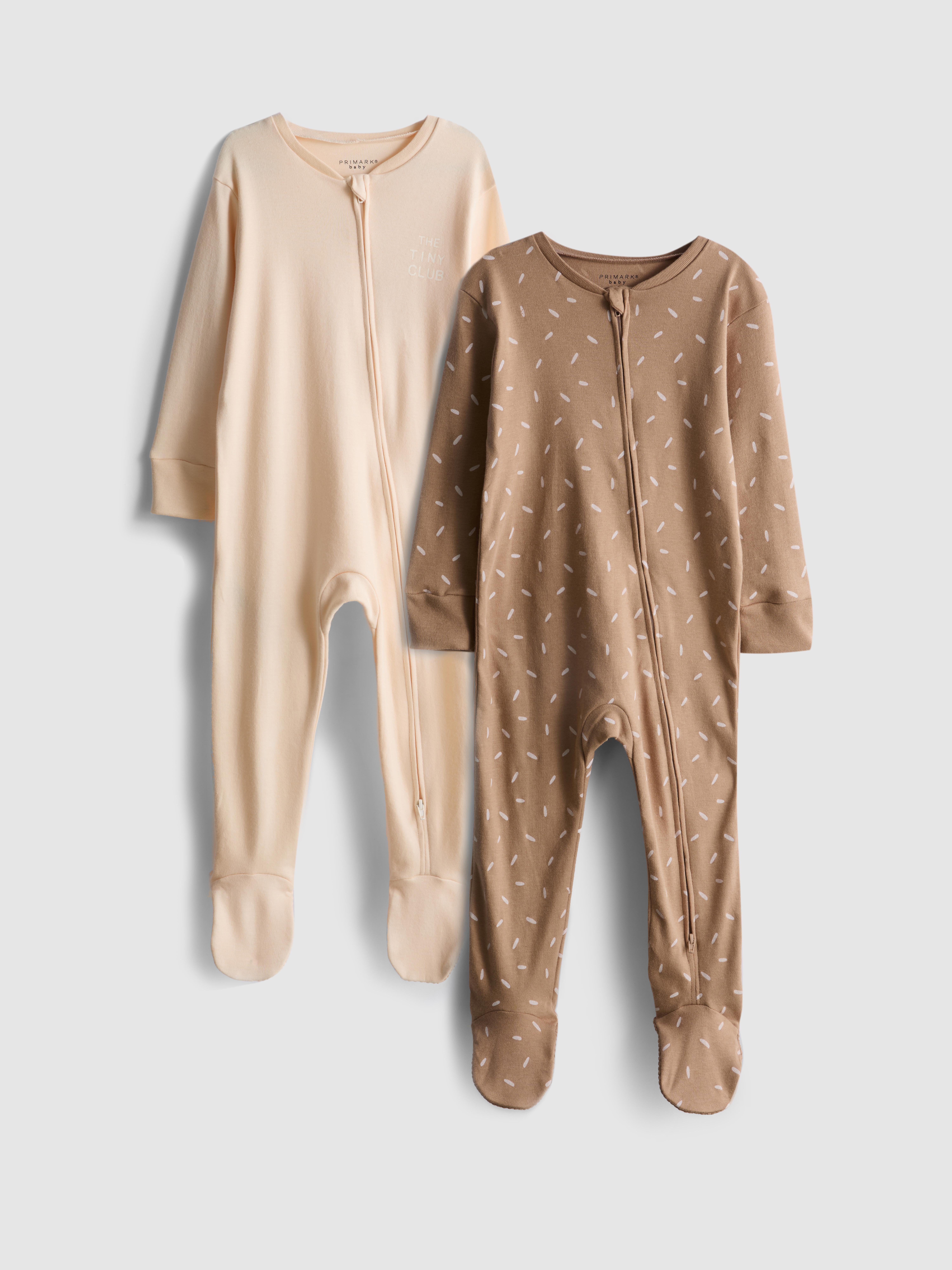 0-24 mnd | Slaappakjes met rits, set van 2