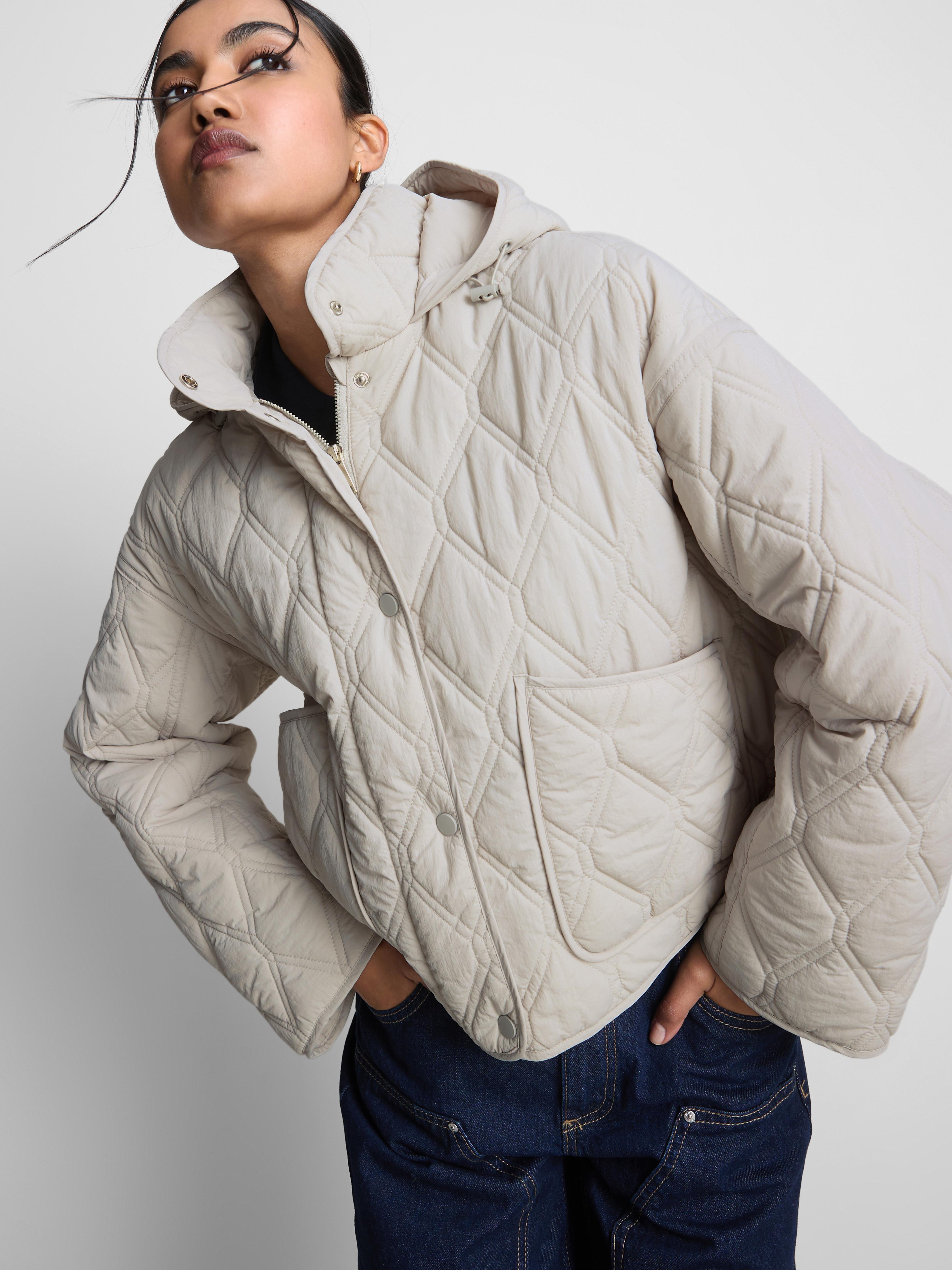 Women's Quilted Hooded Jacket