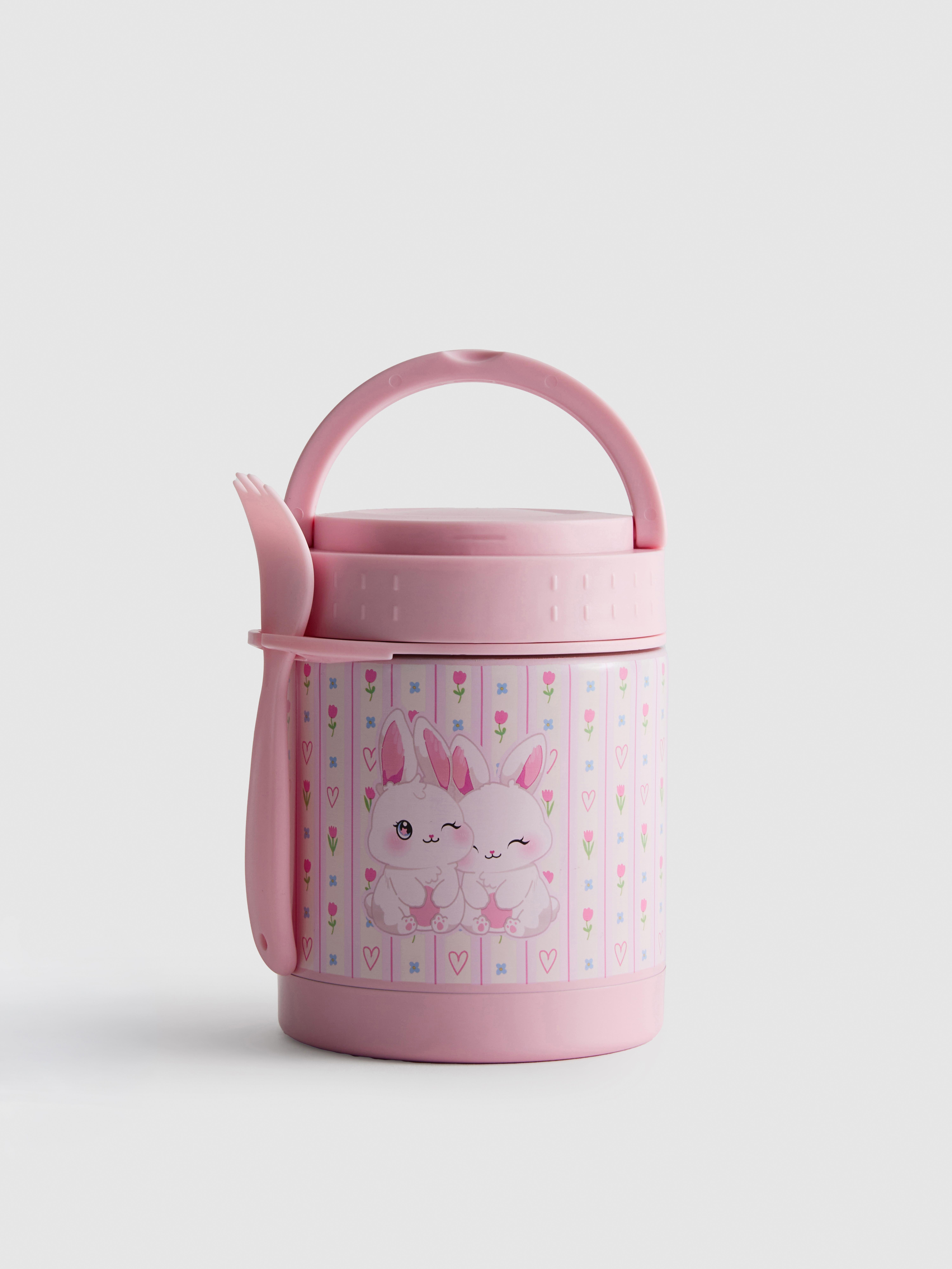 Food Pot With Handle And Spork