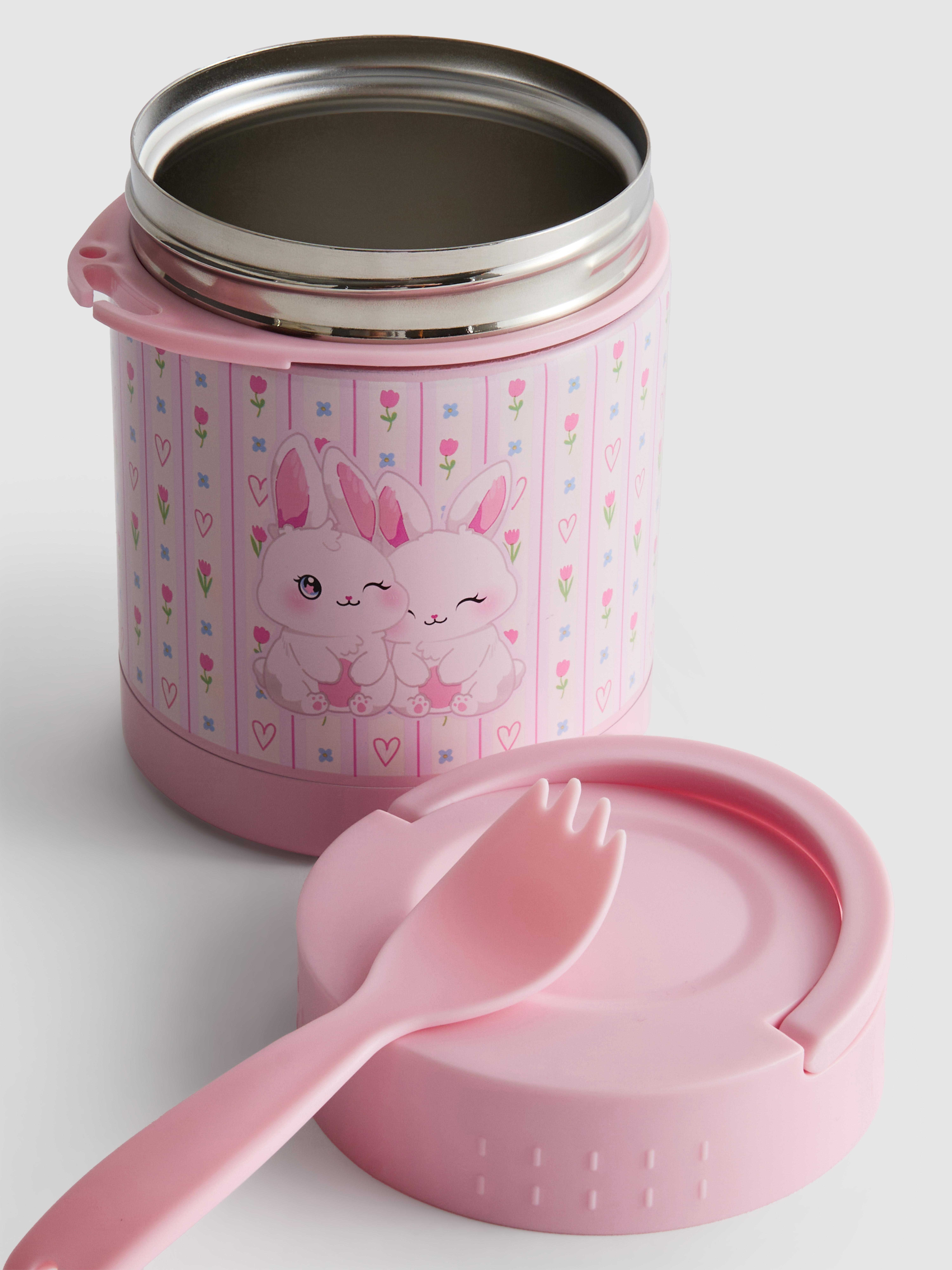 Contenitore per cibo con manico e posata