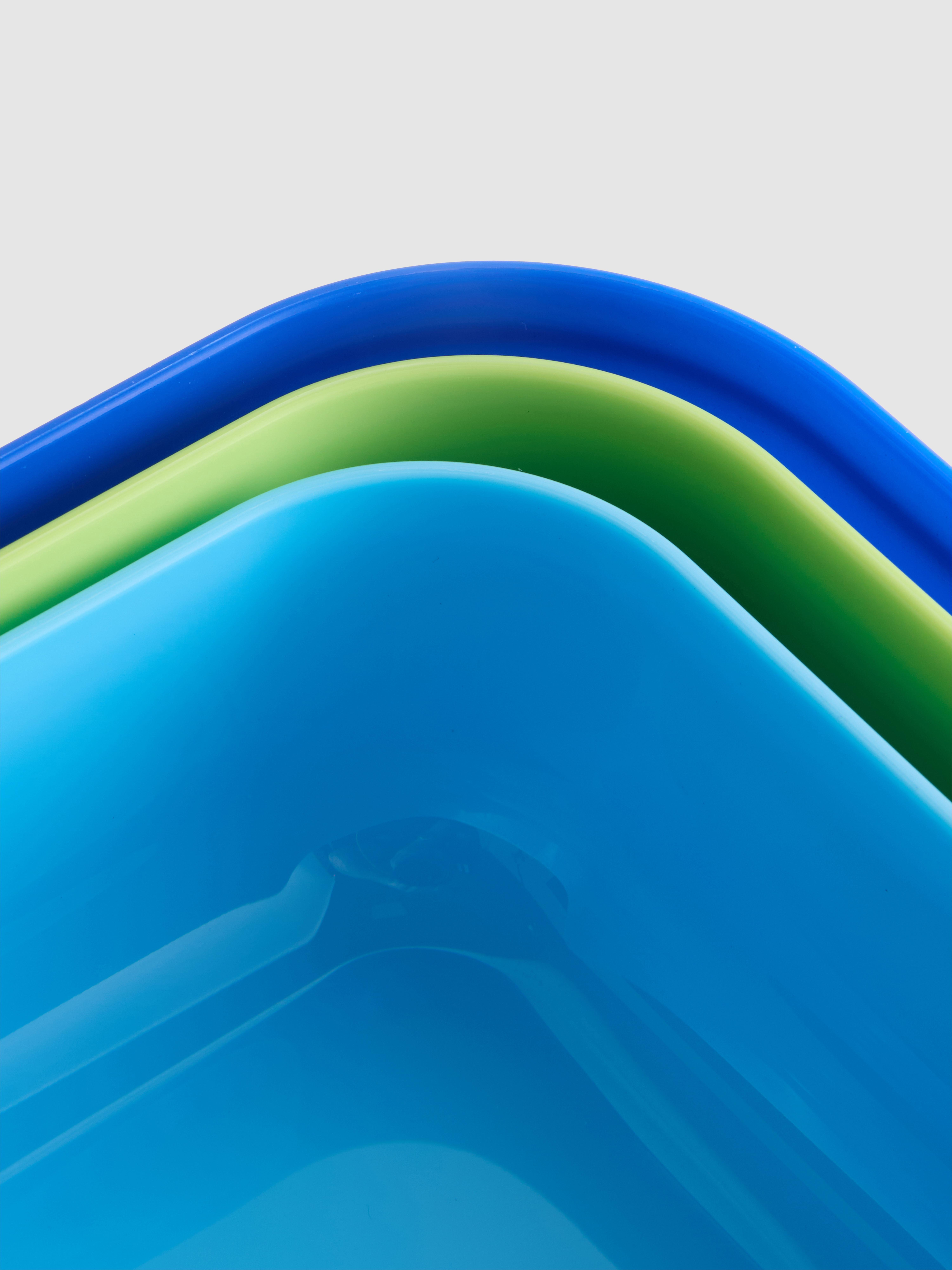 Lot de 3 pots à encas à couvercle