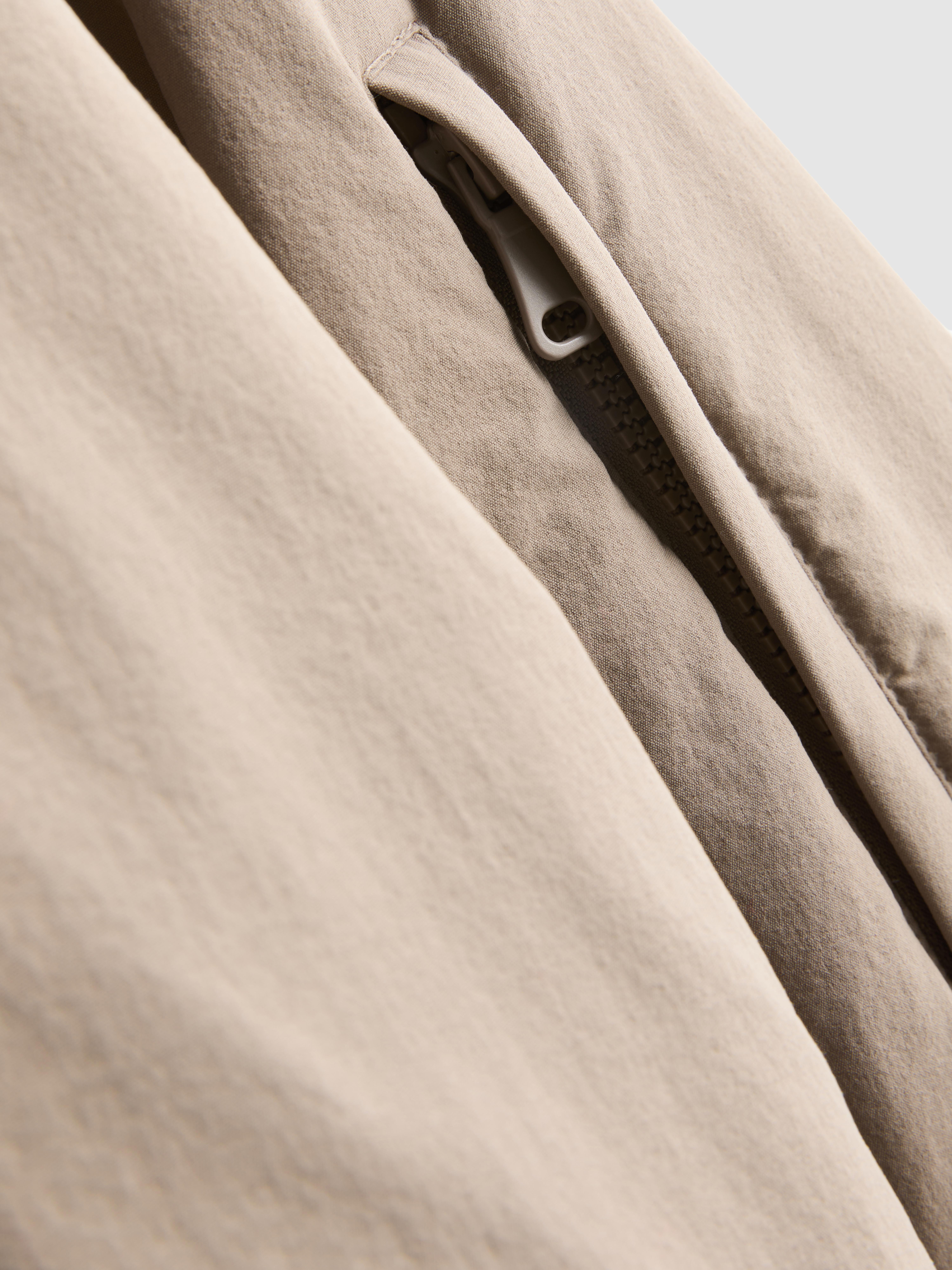 Women's Taupe Hooded Puffer Jacket