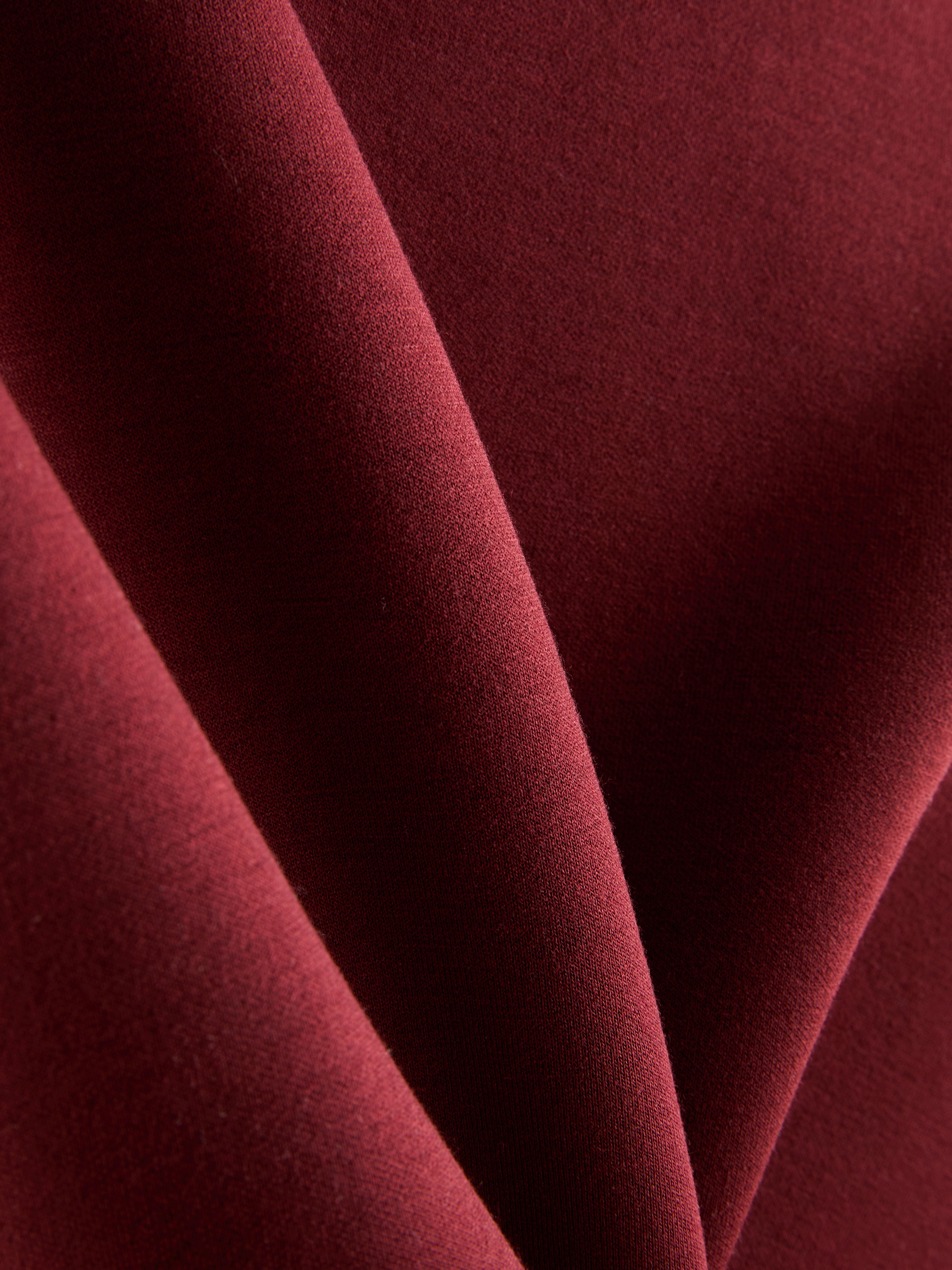 Women's Burgundy Rita Ora Oversized Scuba Hoodie