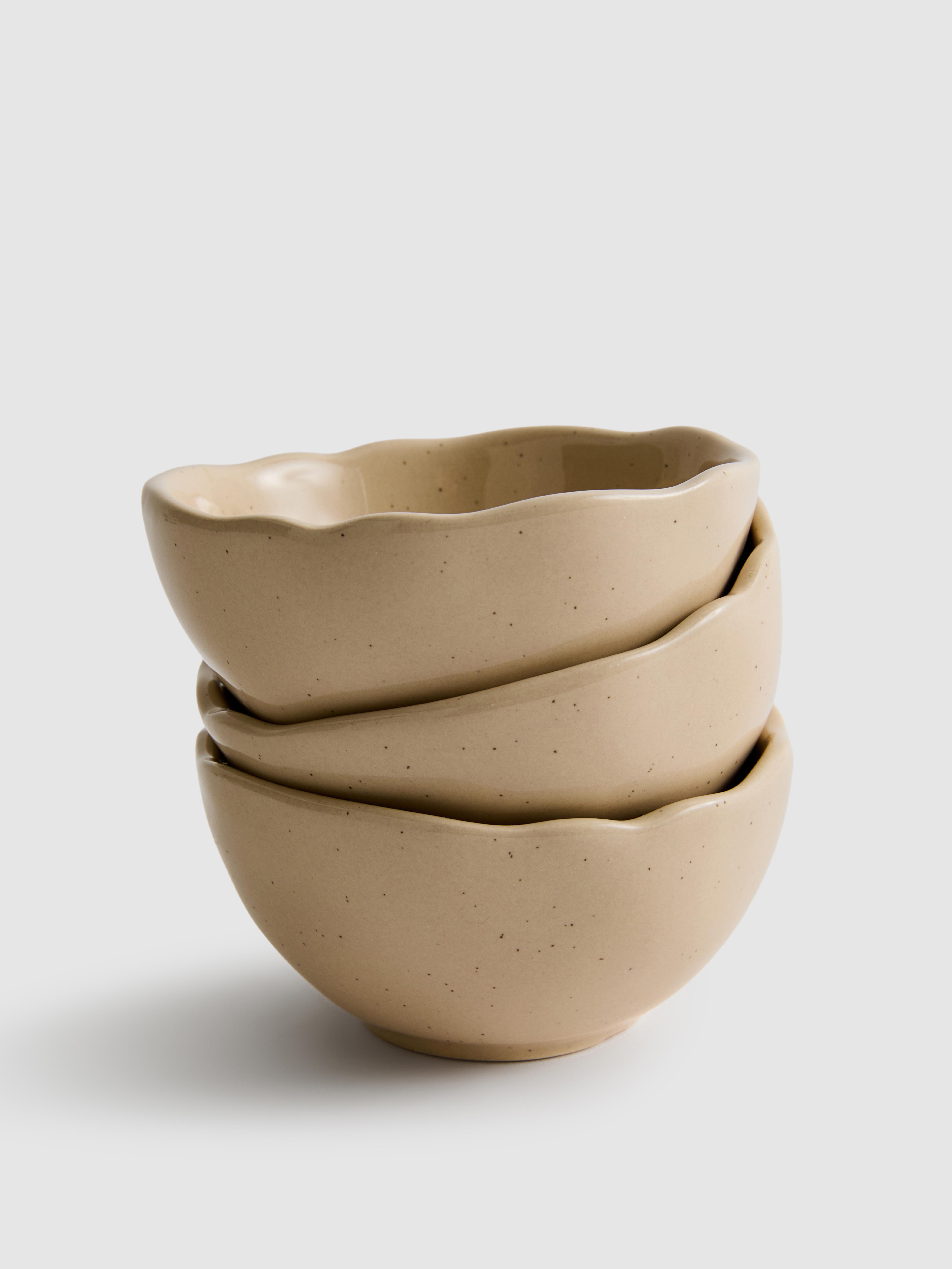 Pack de 3 cuencos pequeños moteados