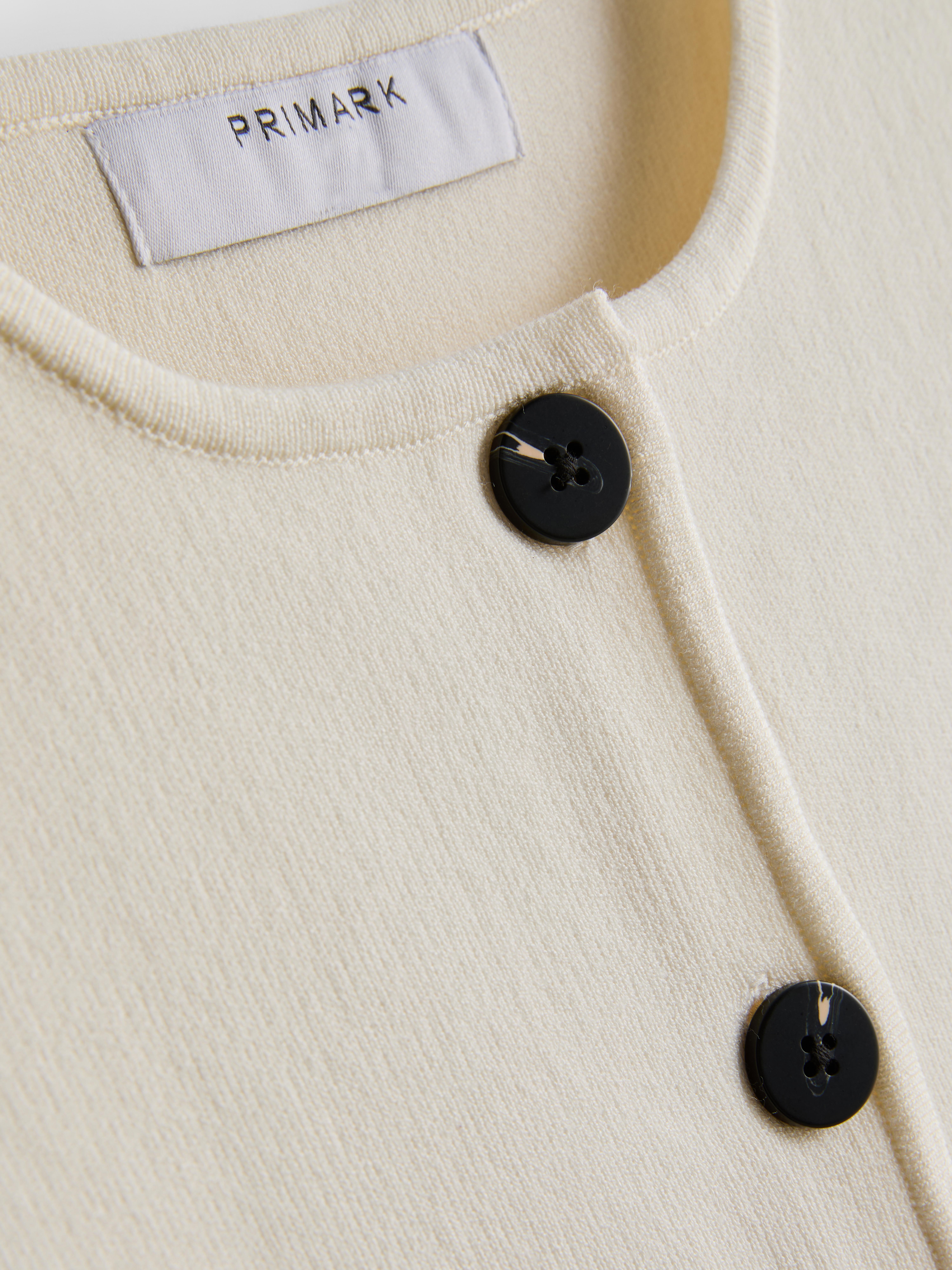 Women's Ivory Sculpted Longline Button-Down Vest