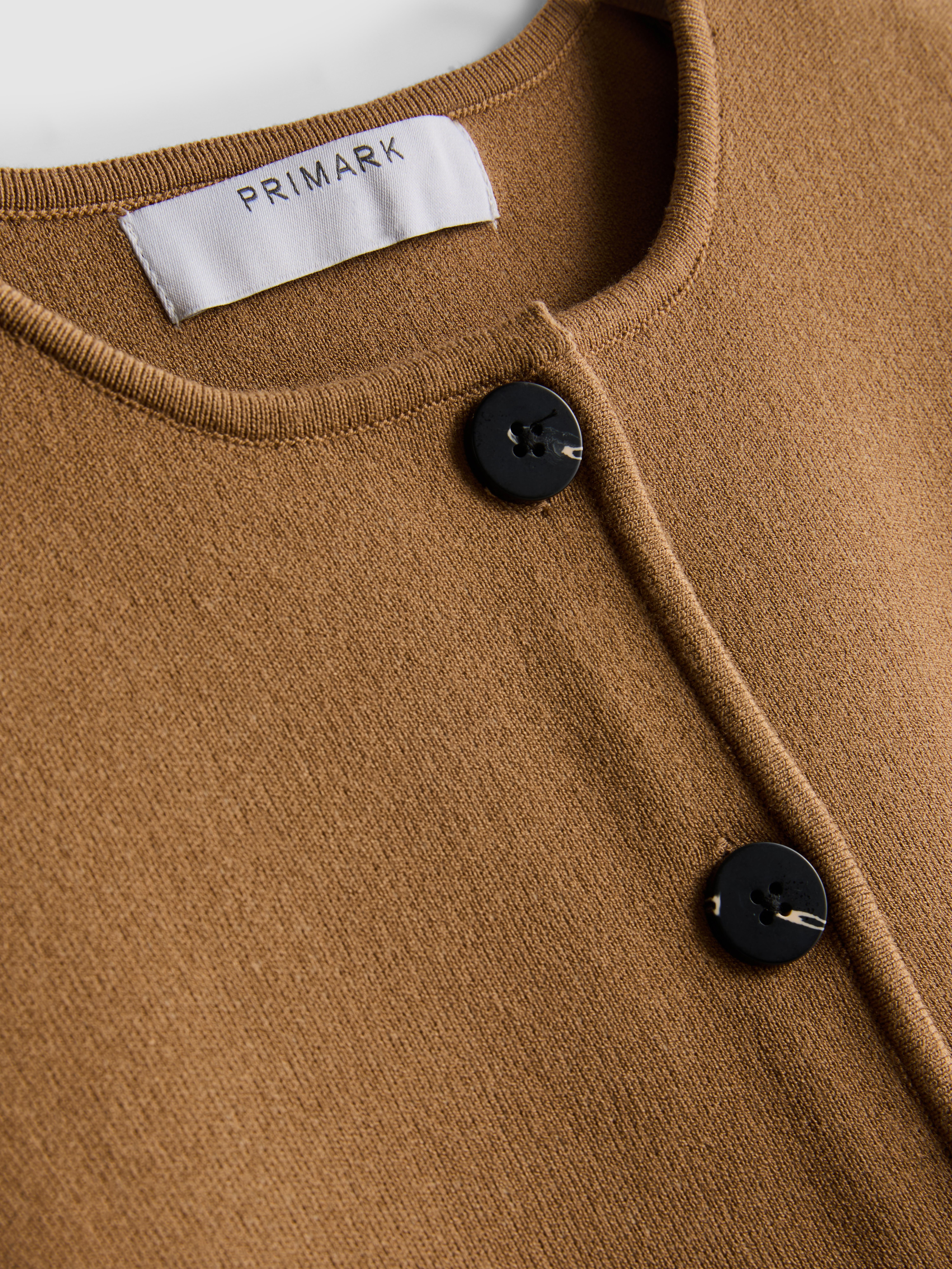 Women's Taupe Sculpted Longline Button-Down Vest