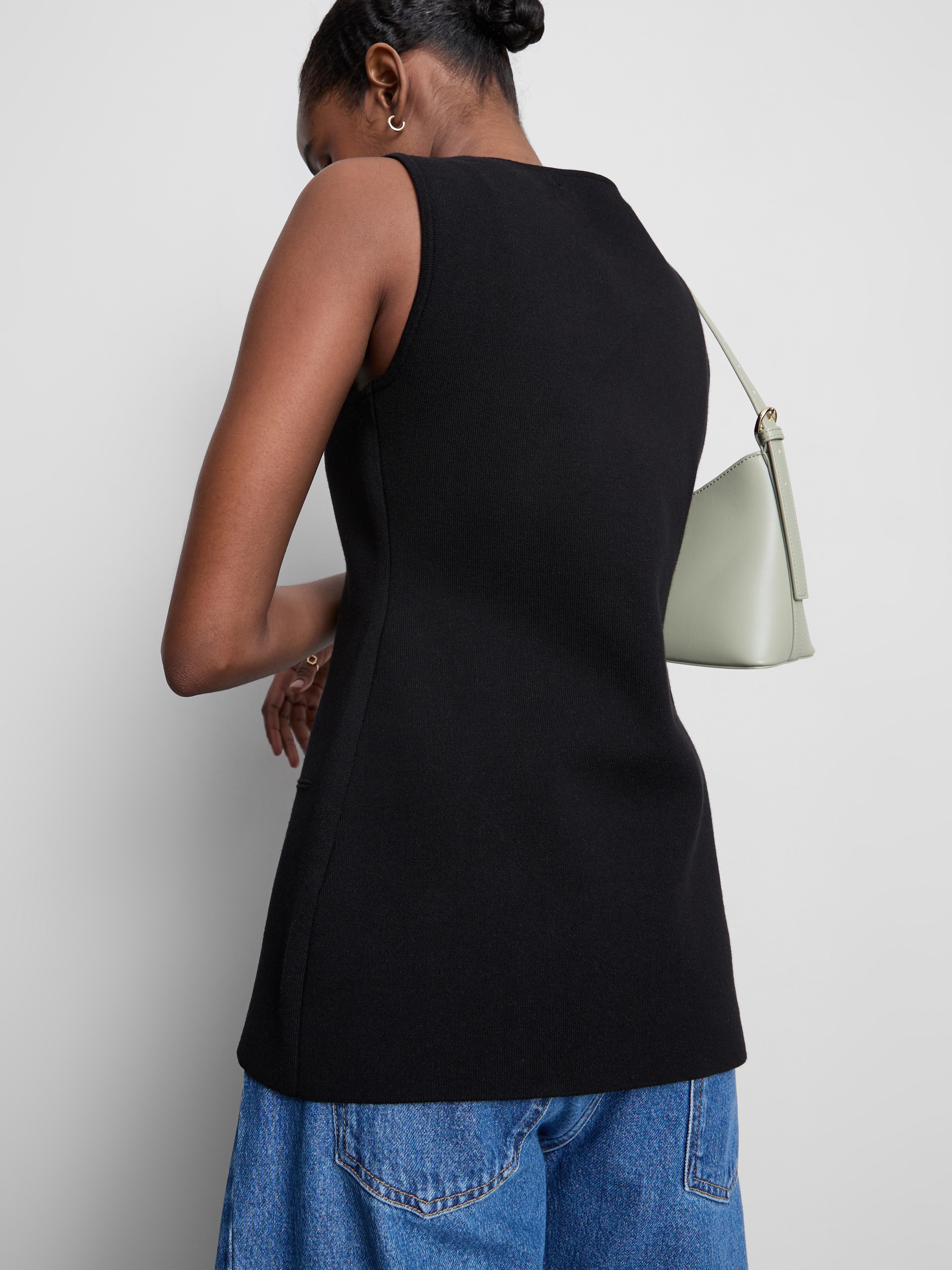 Women's Sculpted Longline Button-Down Vest