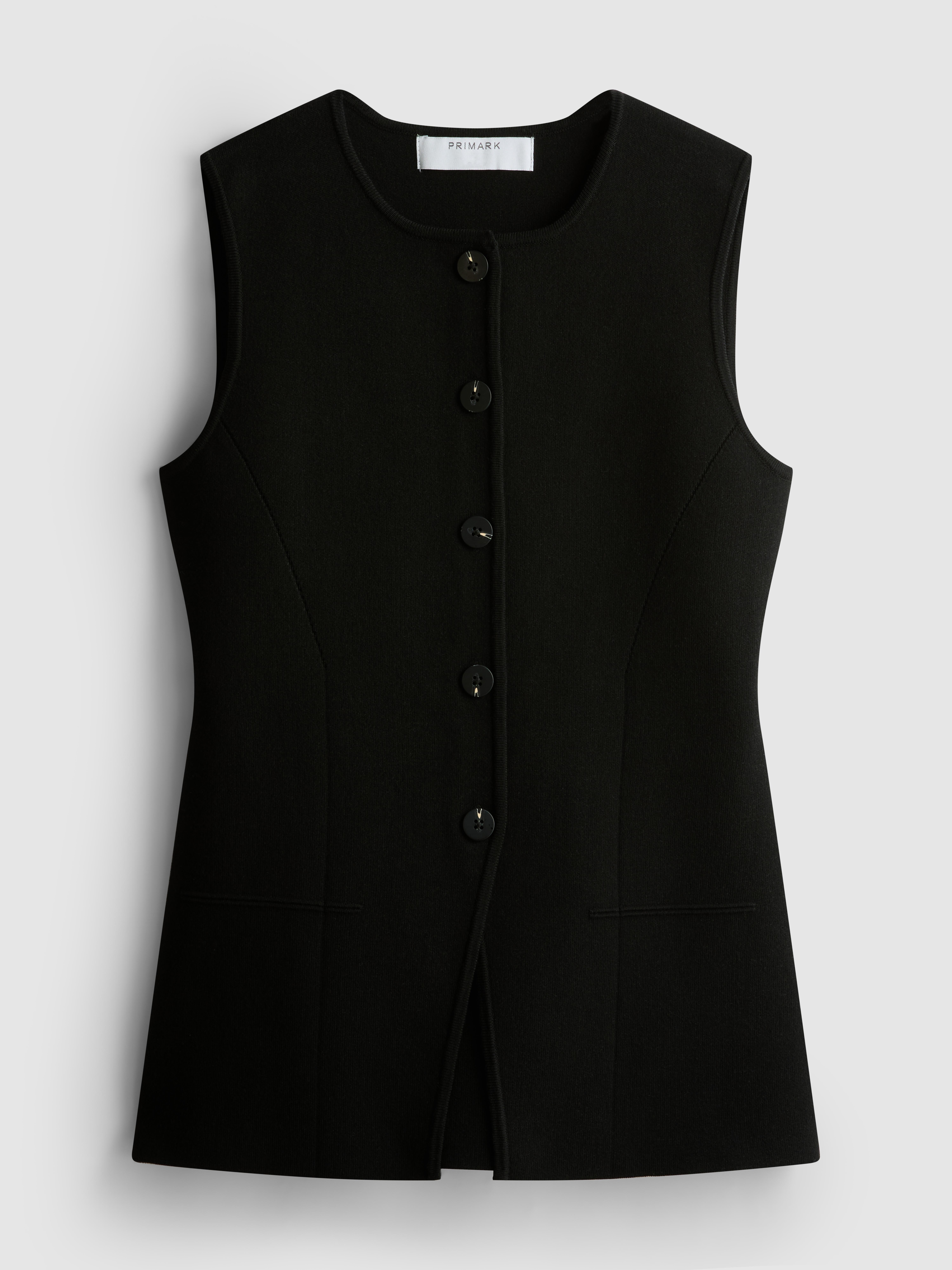 Women's Sculpted Longline Button-Down Vest