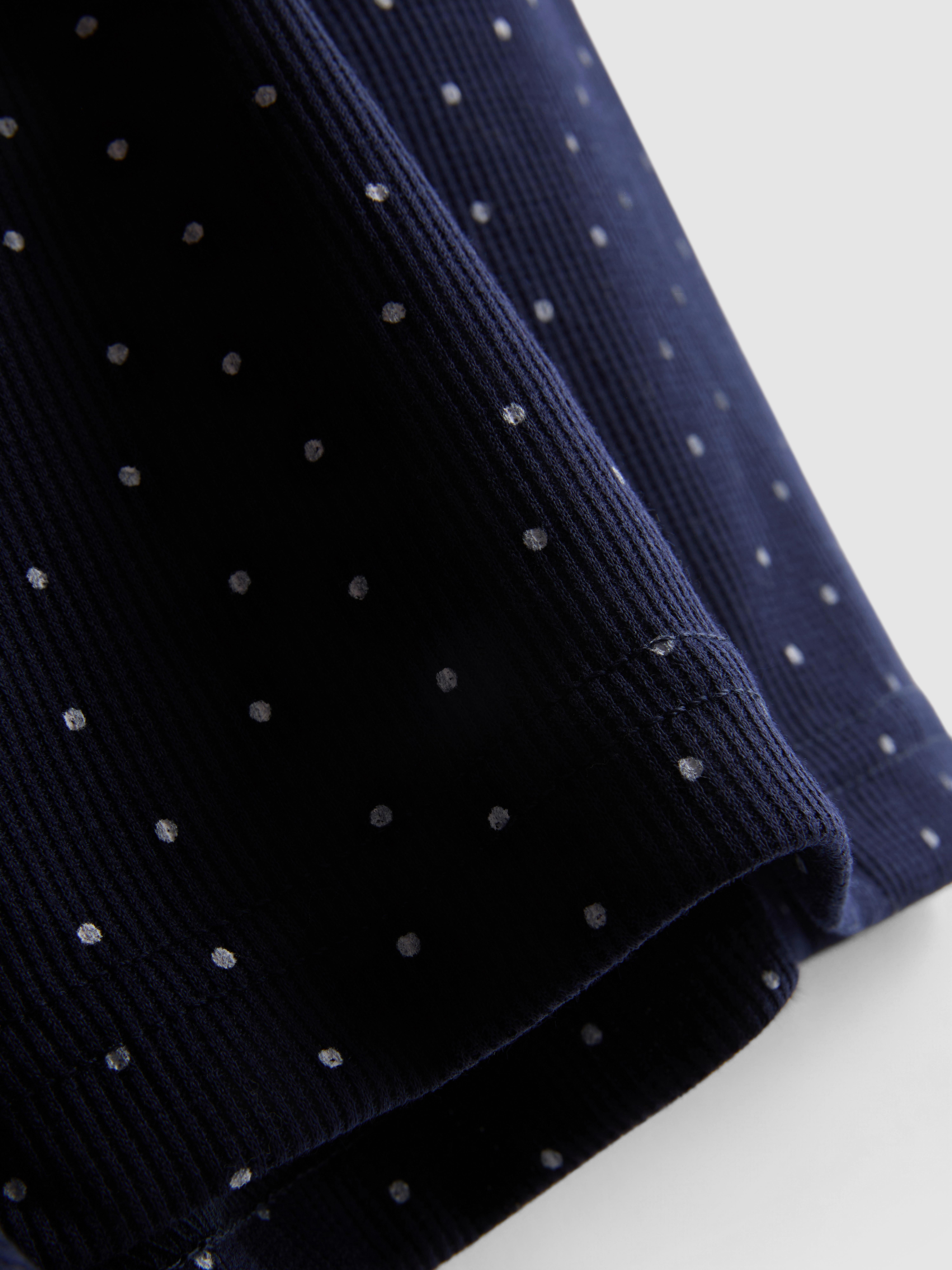 Women's Navy Ribbed Jersey Pajama Shorts