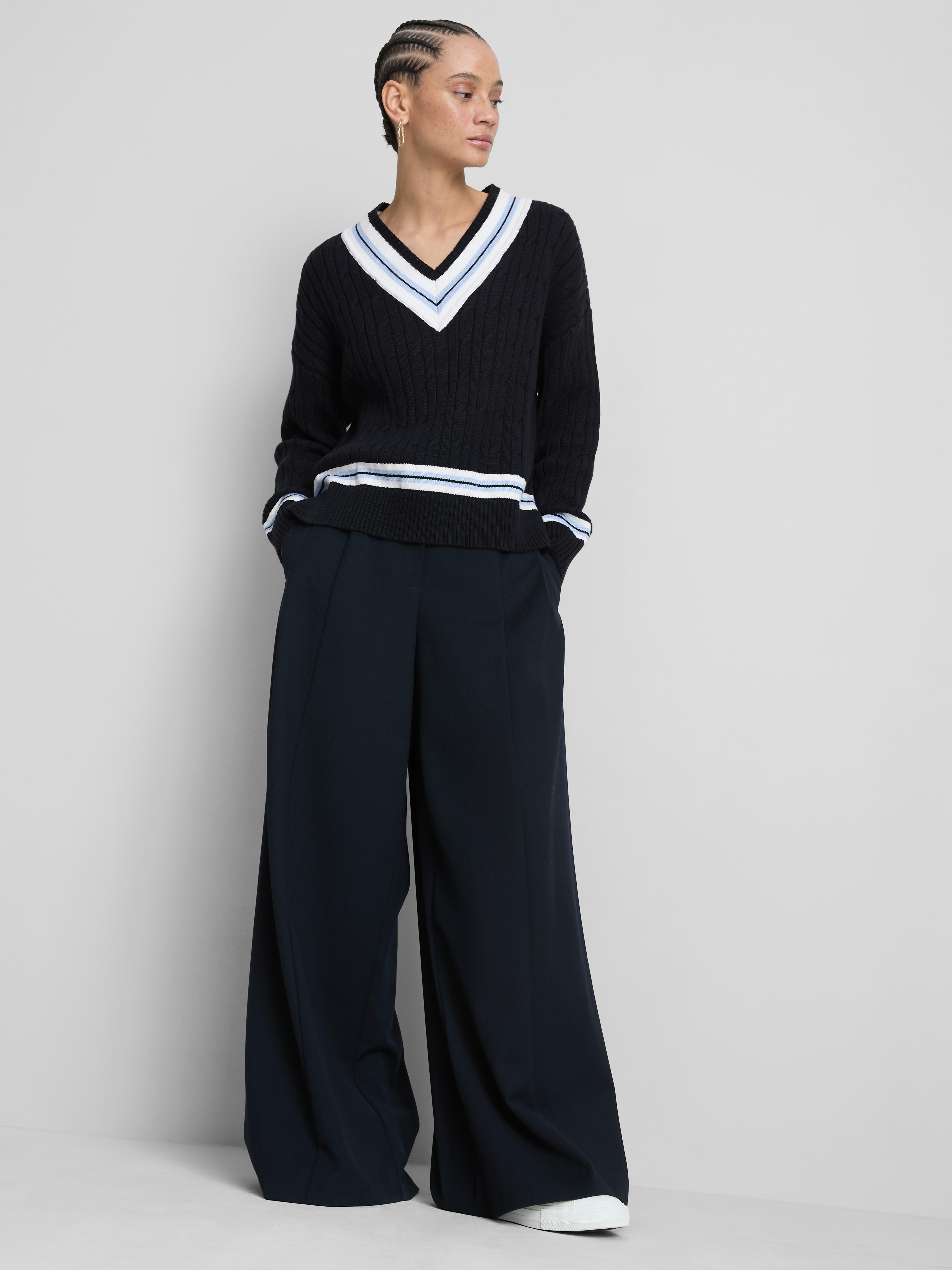 Cotton V-Neck Sweater