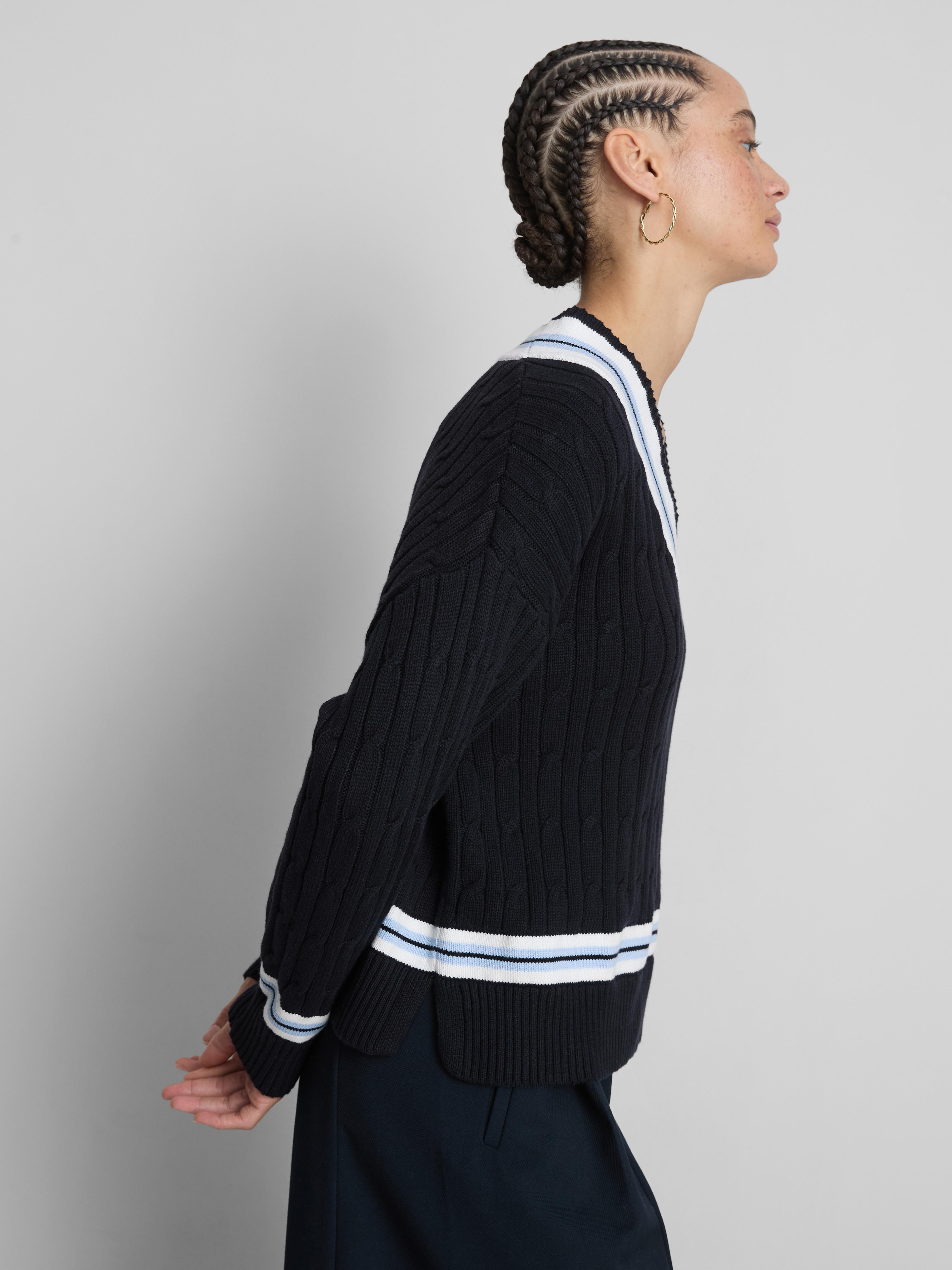 Cotton V-Neck Sweater