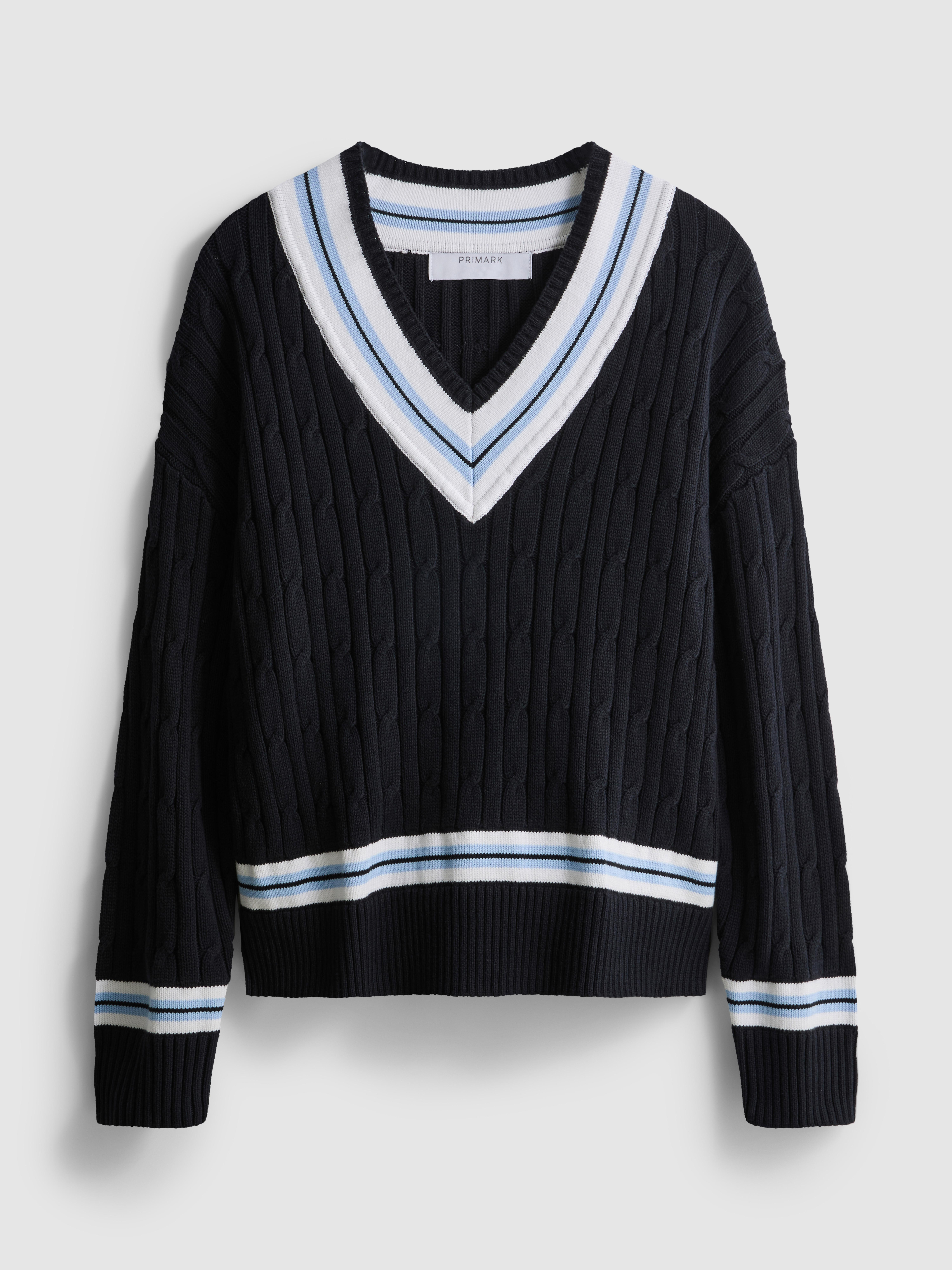 Cotton V-Neck Sweater