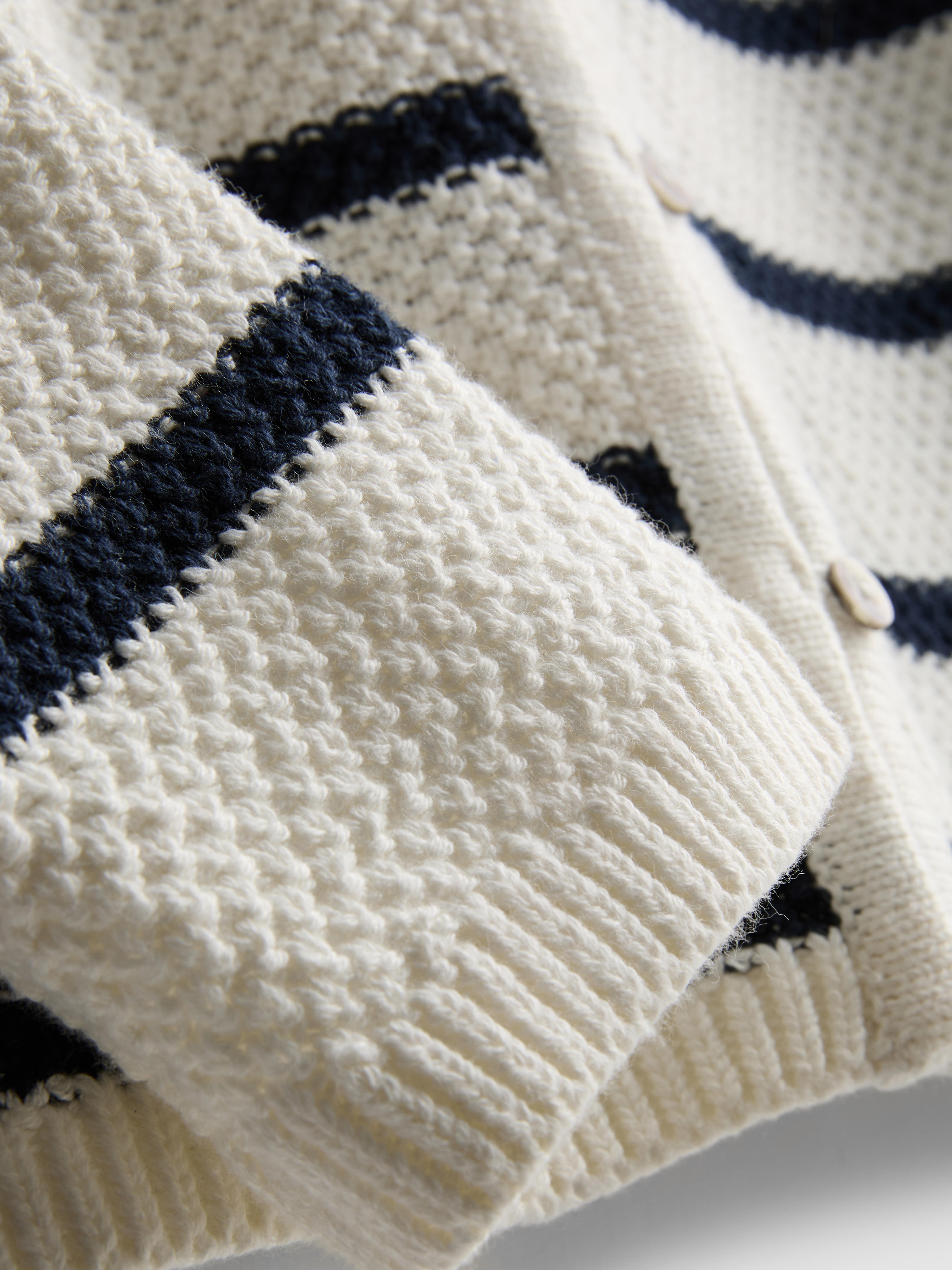 Cotton Stripe Cardigan