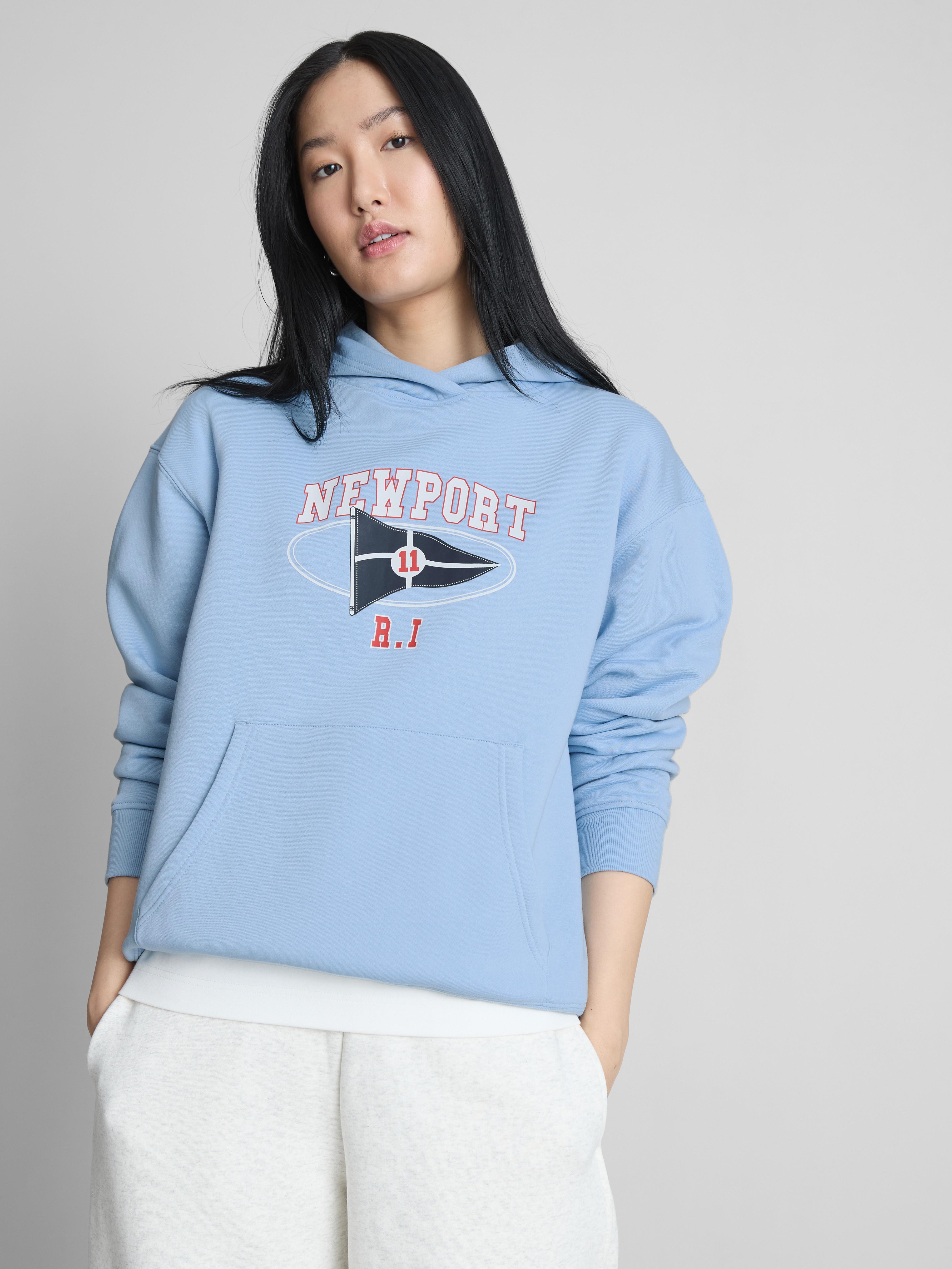 Cotton Blend Graphic Hoodie