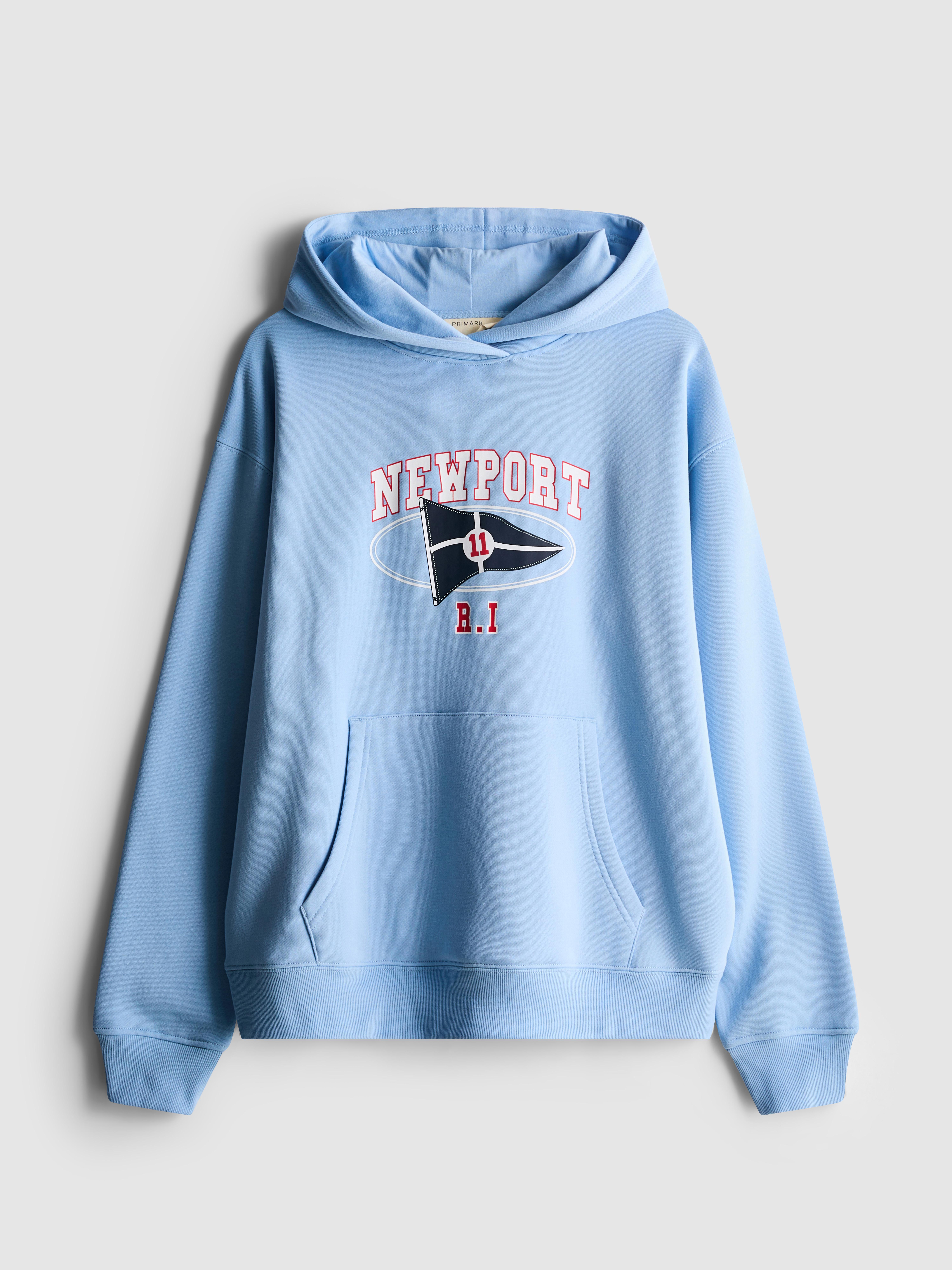 Cotton Blend Graphic Hoodie