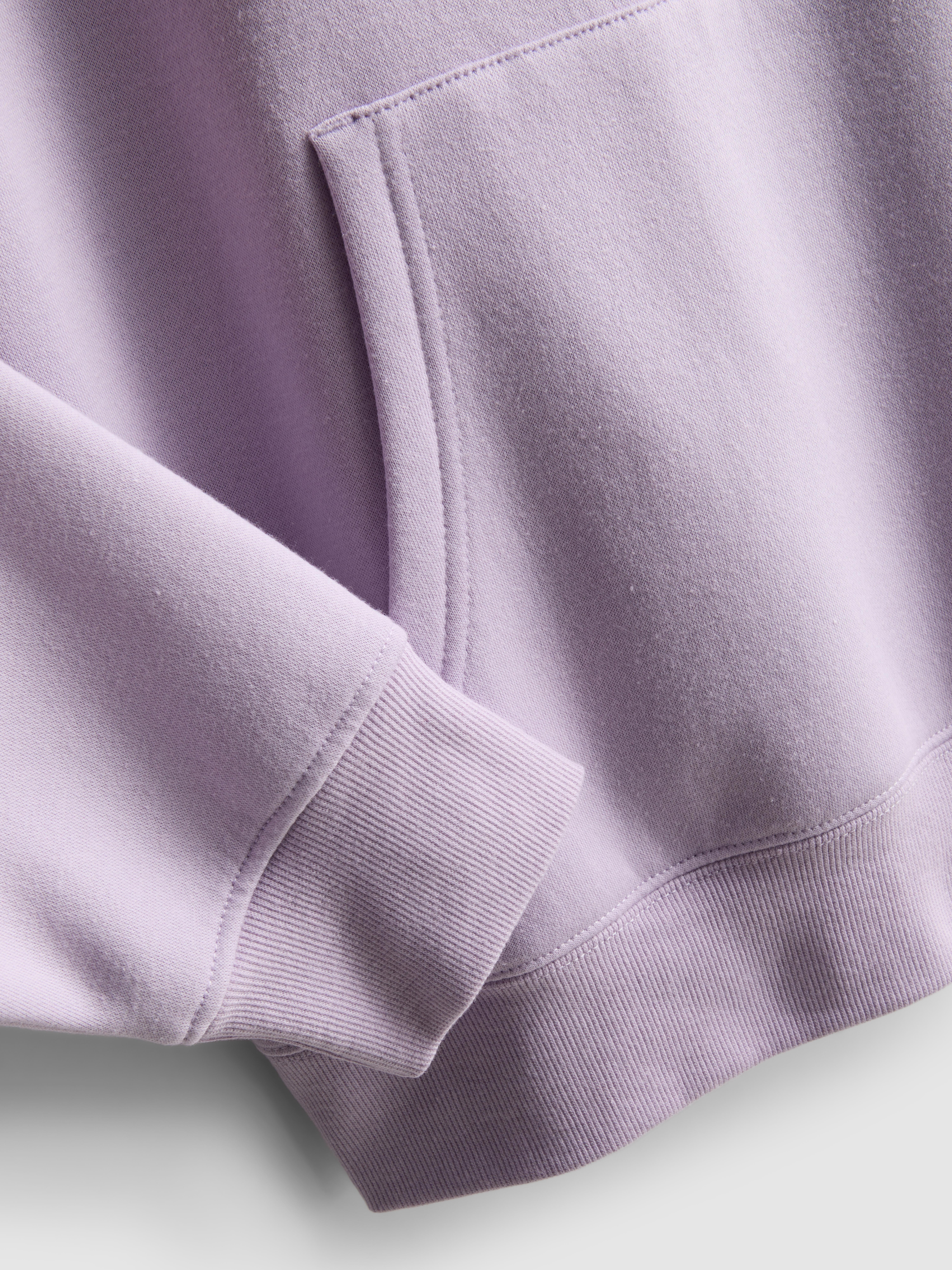 Women's Lilac Cotton-Blend Graphic Hoodie