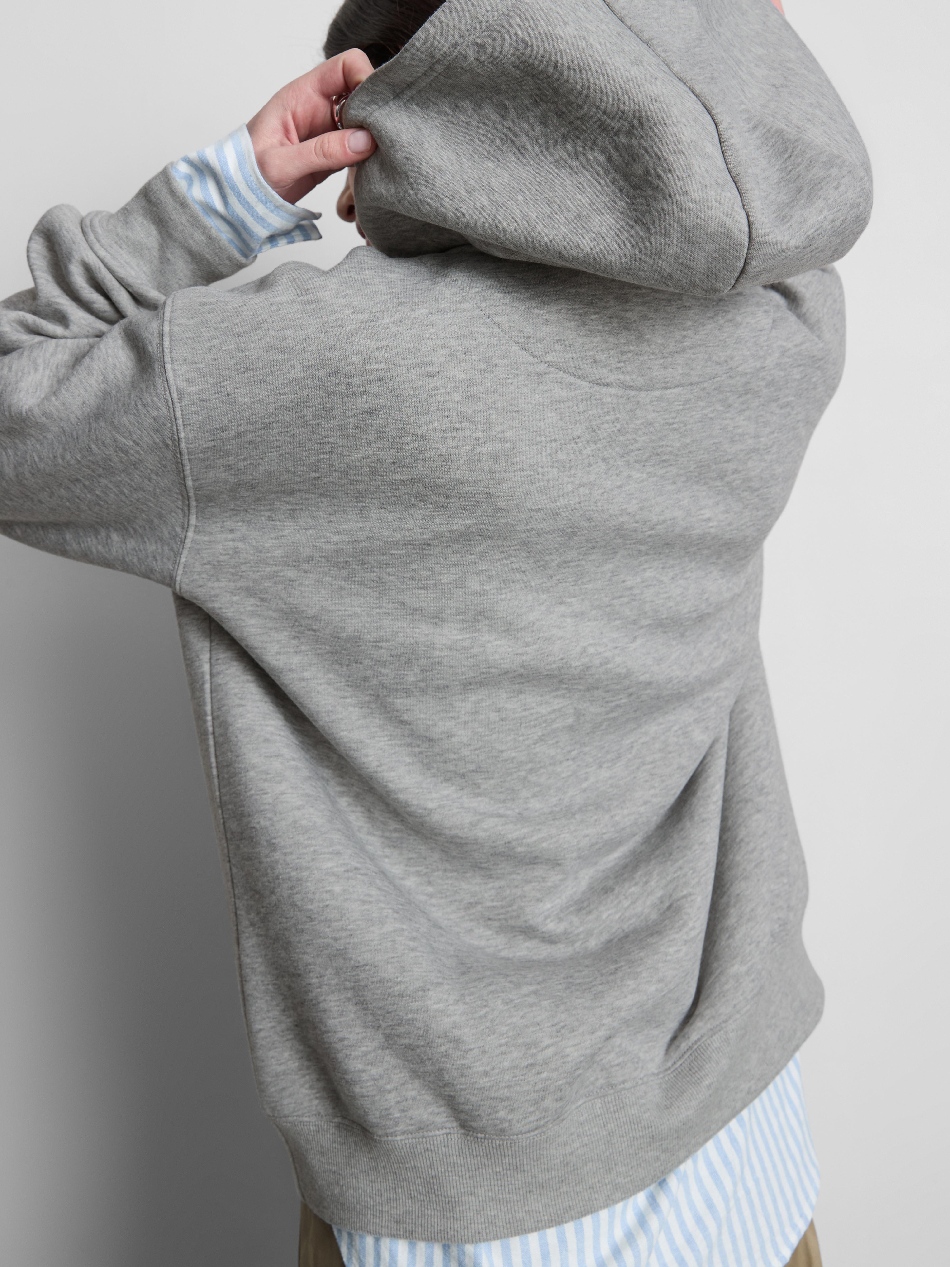 Grafik-Hoodie aus Baumwollmischung