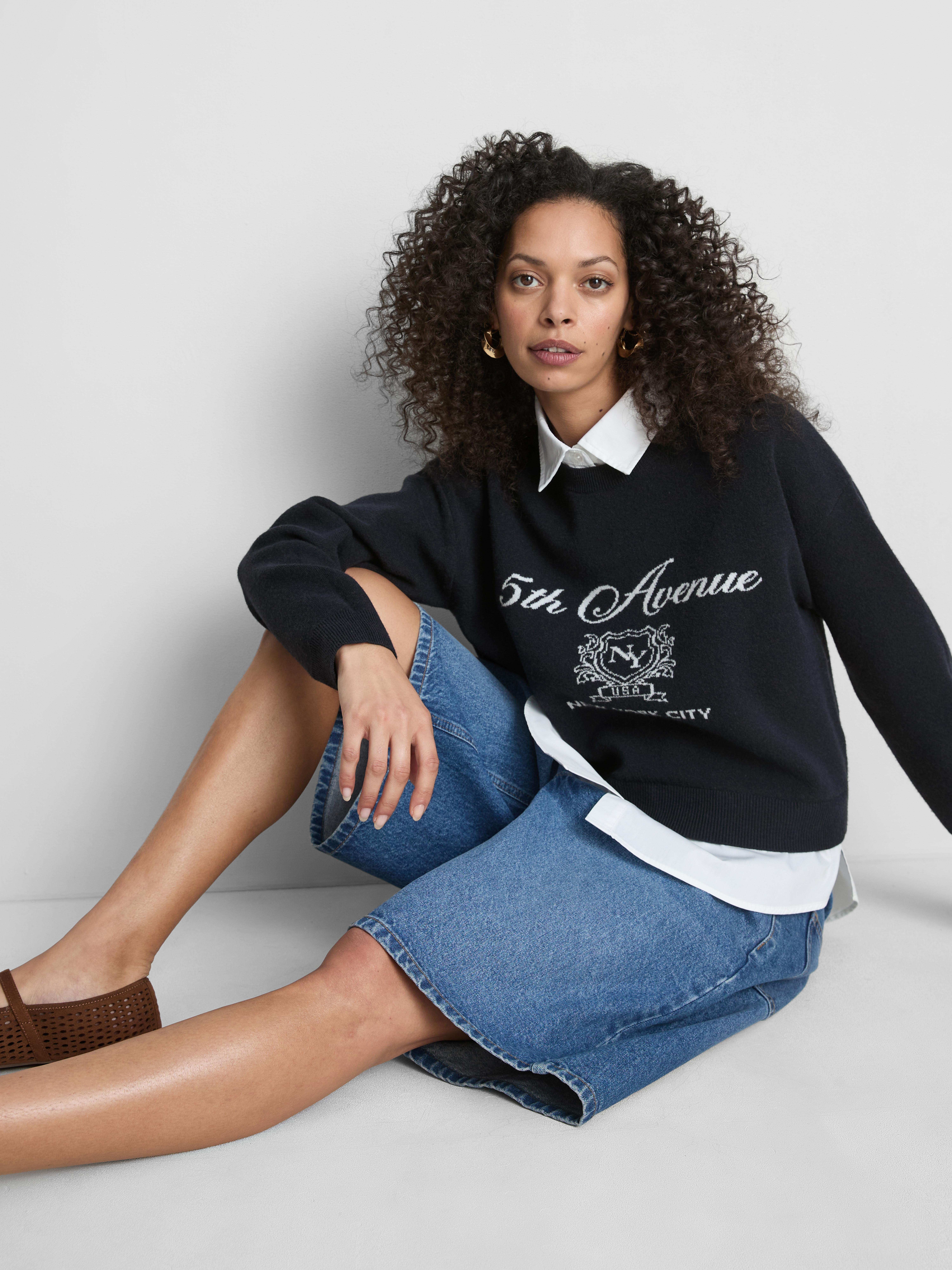 Knitted Slogan 2 In 1 Jumper