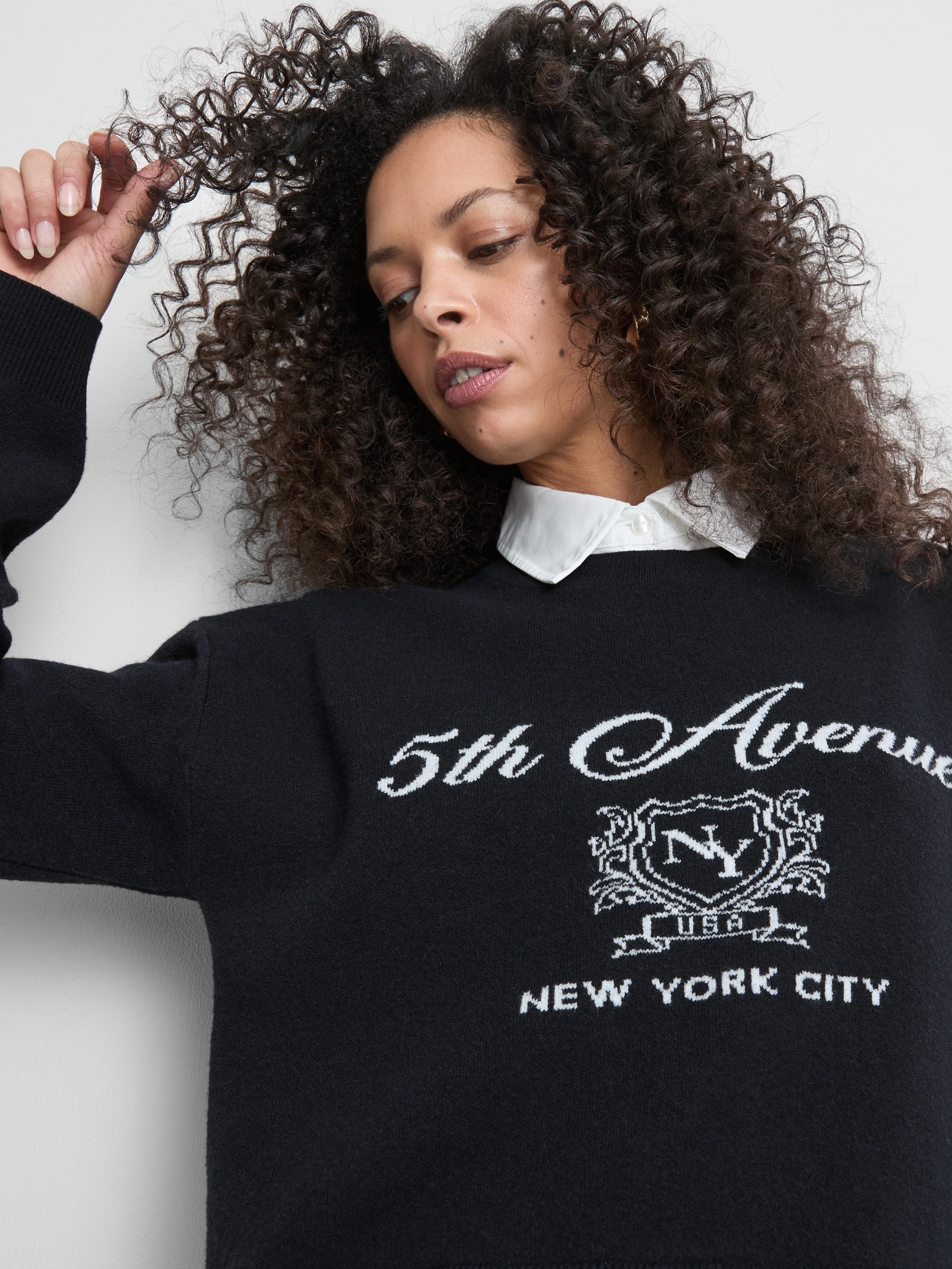 Knitted Slogan 2 In 1 Jumper