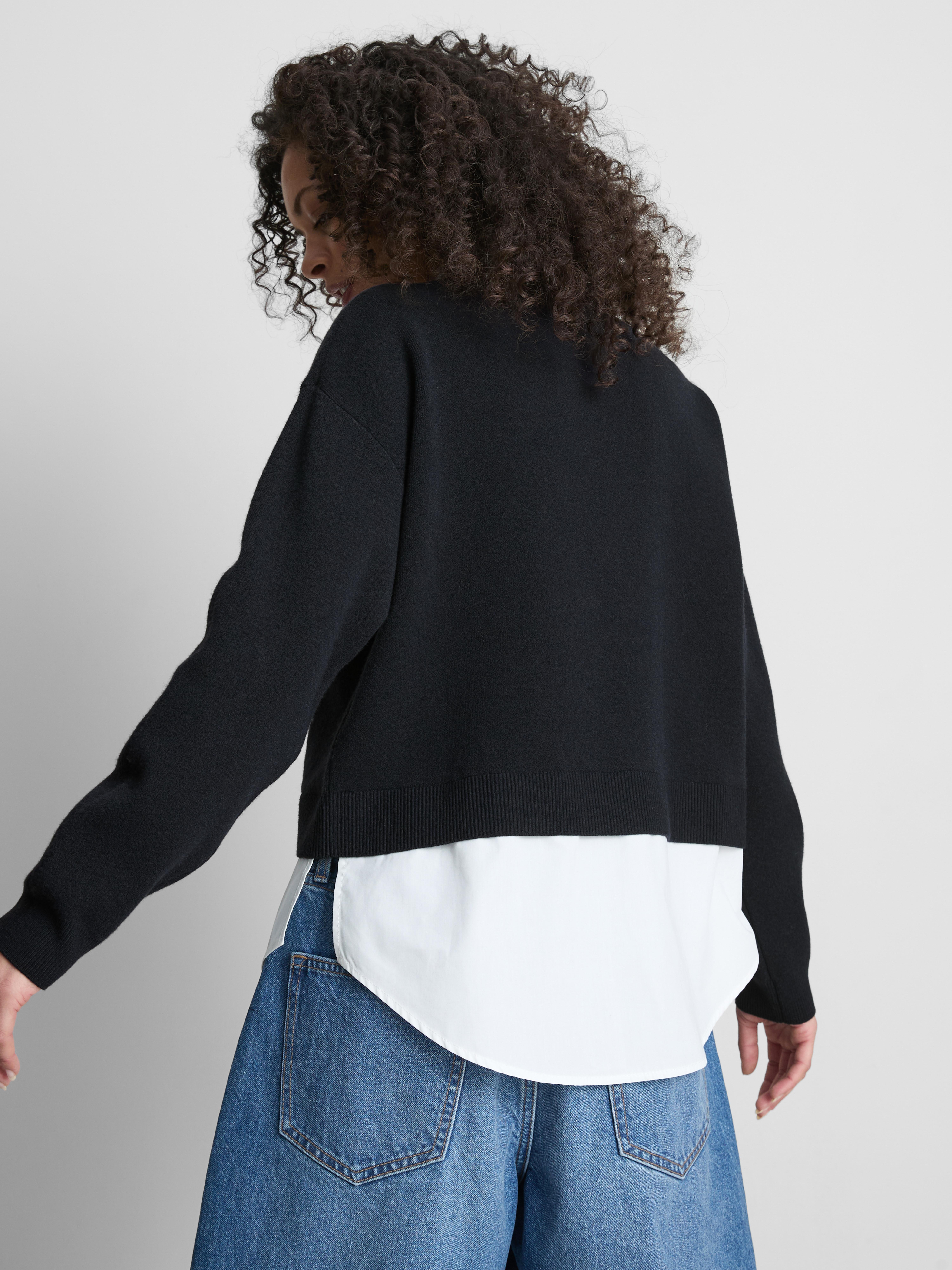 Knitted Slogan 2 In 1 Jumper