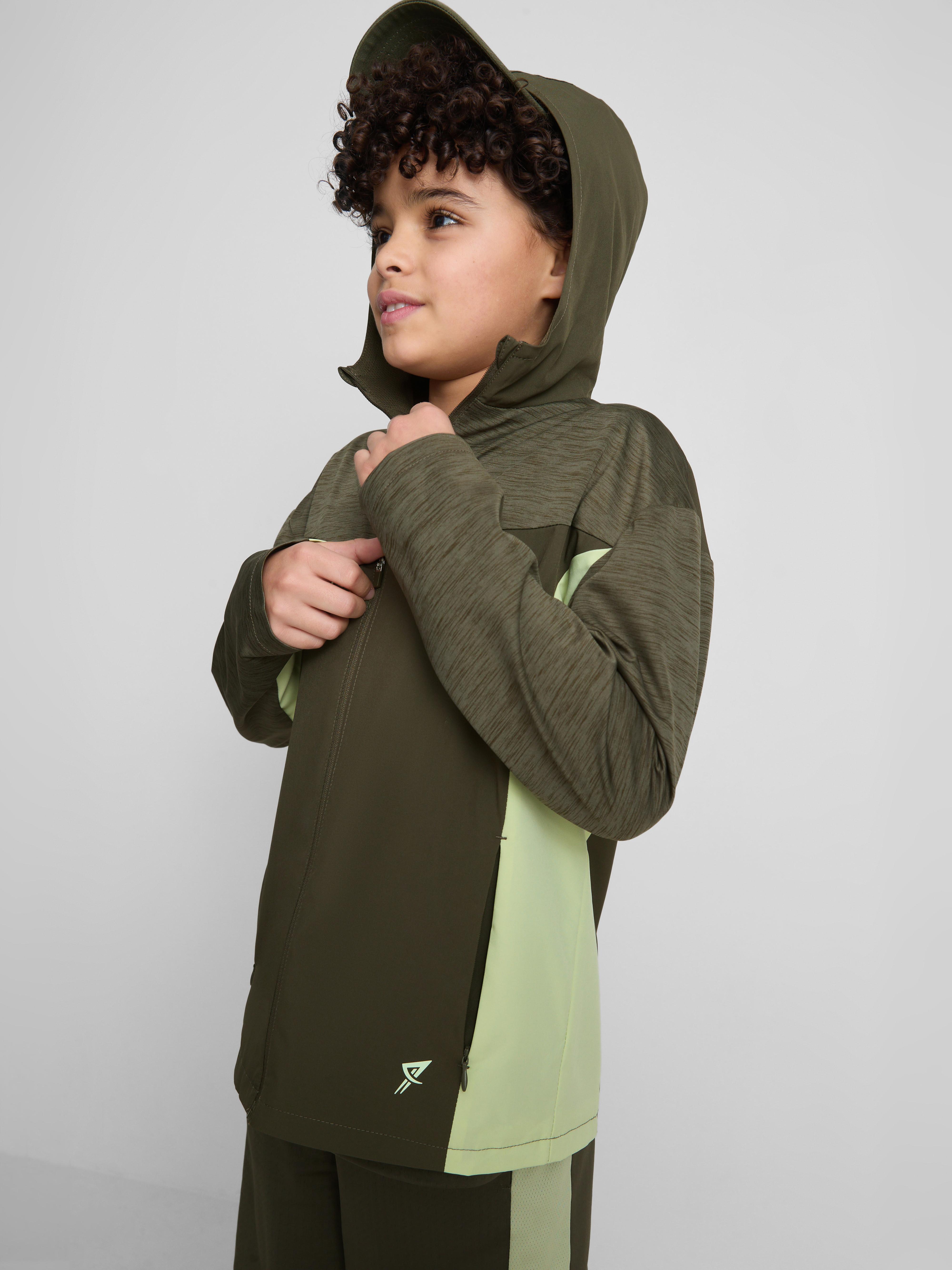 Boys Olive 7-15yrs | Active Bonded Tracksuit Jacket